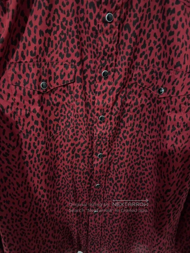 Saint Laurent Paris Saint Laurent Paris Cotton palace cat eye red leopard prin Size S / US 4 / IT 40 - 3 Thumbnail