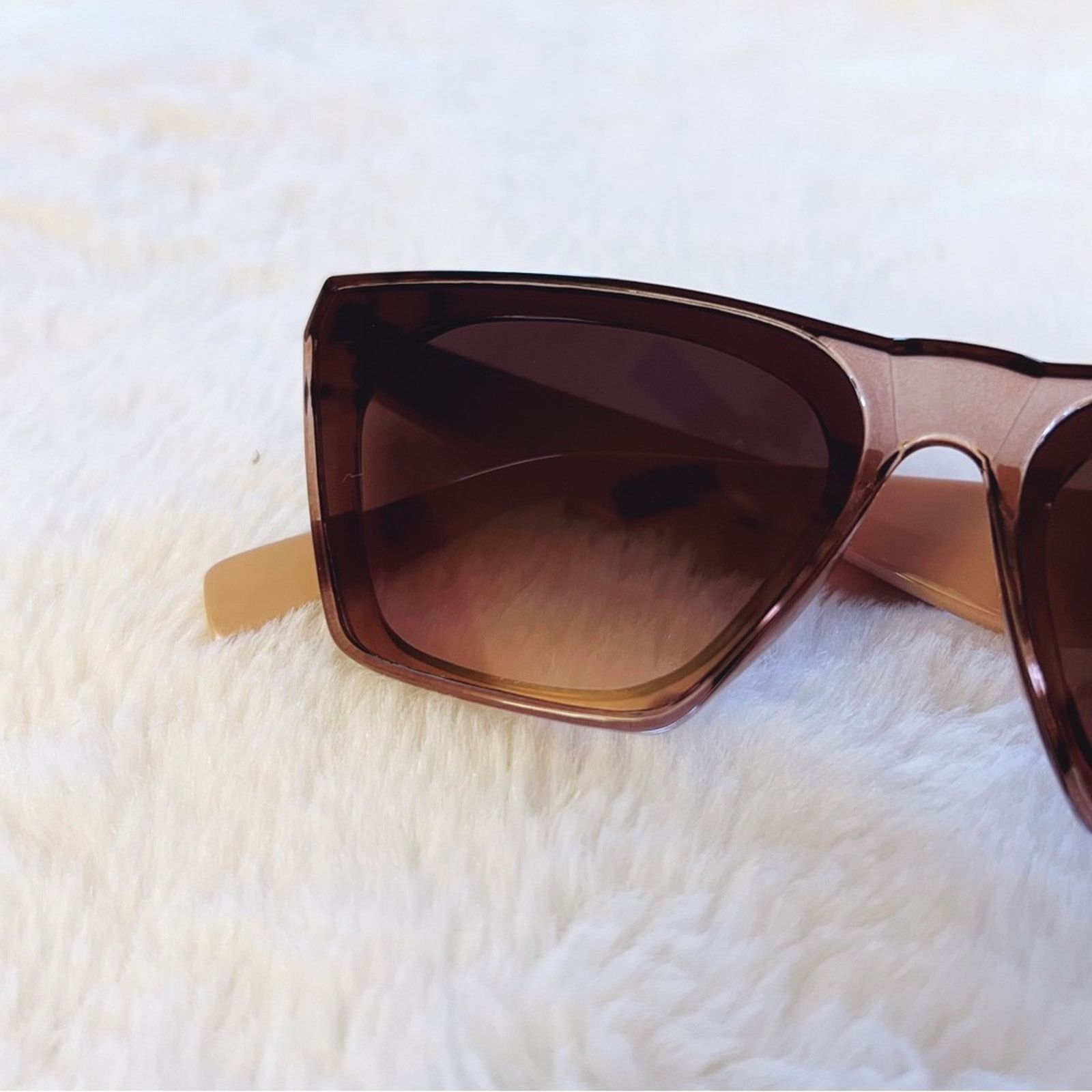 Other Lucy Clear Purple Sleek Square Frame Sunglasses Size ONE SIZE - 2 Thumbnail