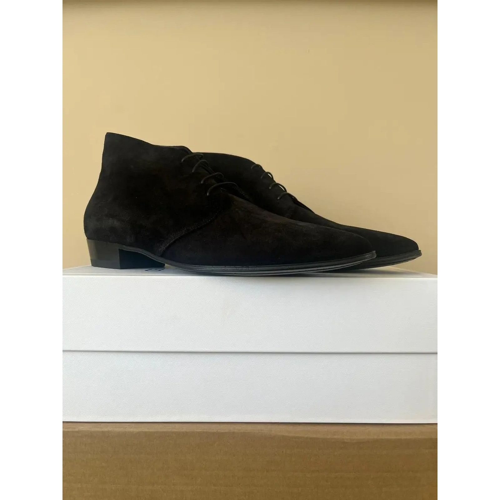 Celine o1rshd1 Q:2 / Desert 30 Boots in Suede in Black 44 Size US 11 / EU 44 - 5 Thumbnail