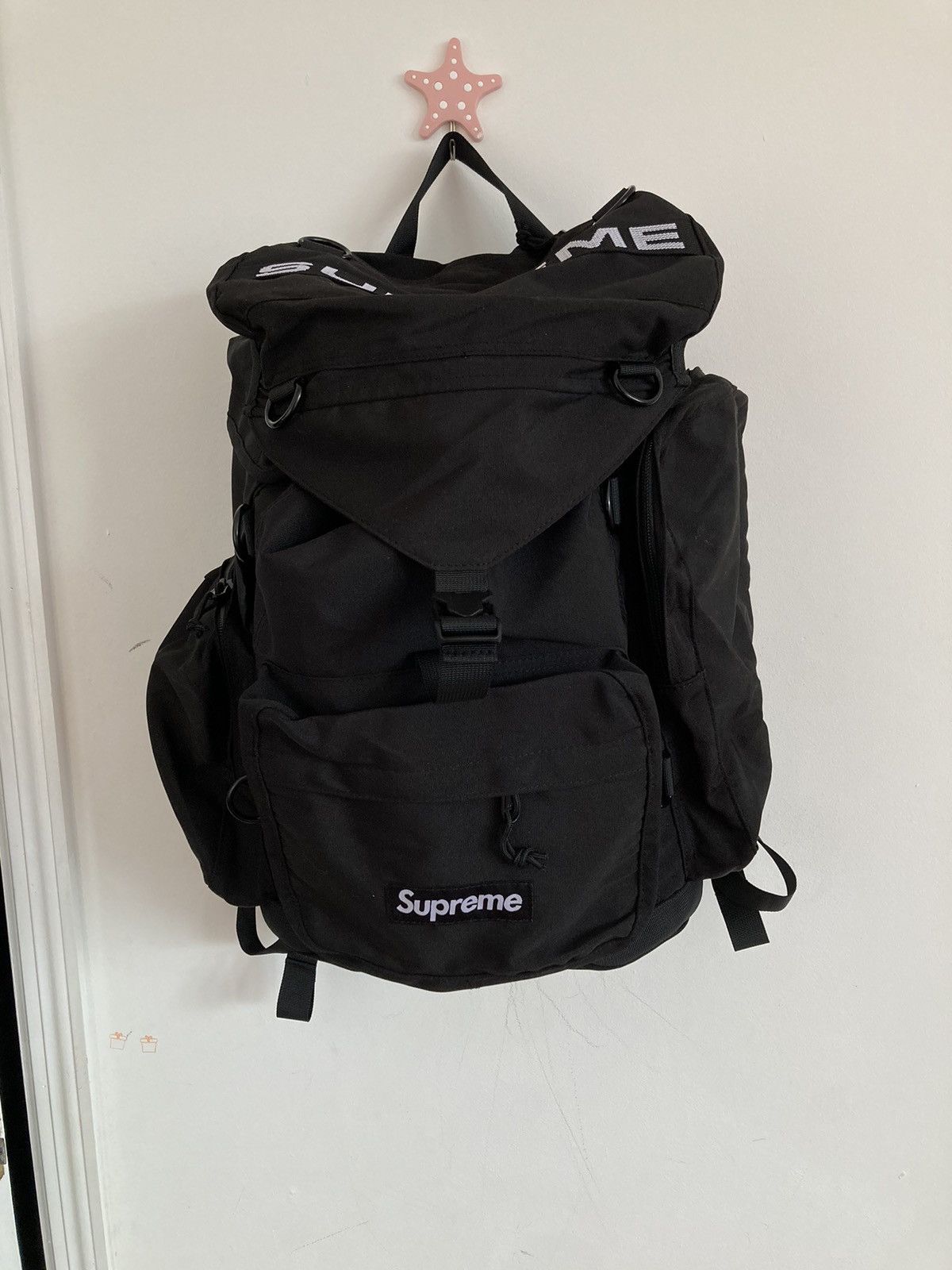 Pre-owned Supreme Backpack Ss23 Black