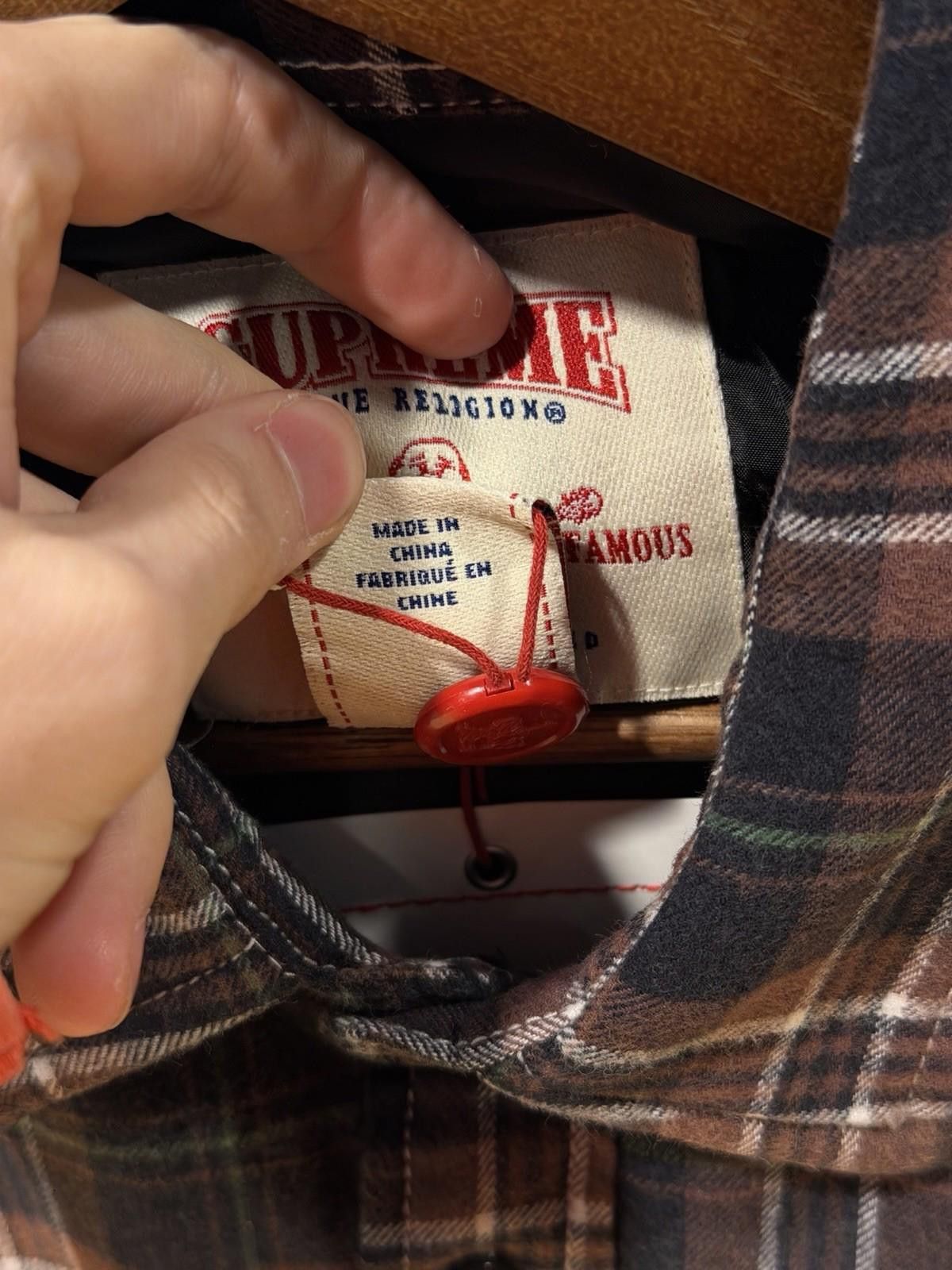Supreme Supreme x True Religion Quilted Lined Plaid Flannel Large Size US L / EU 52-54 / 3 - 12 Thumbnail