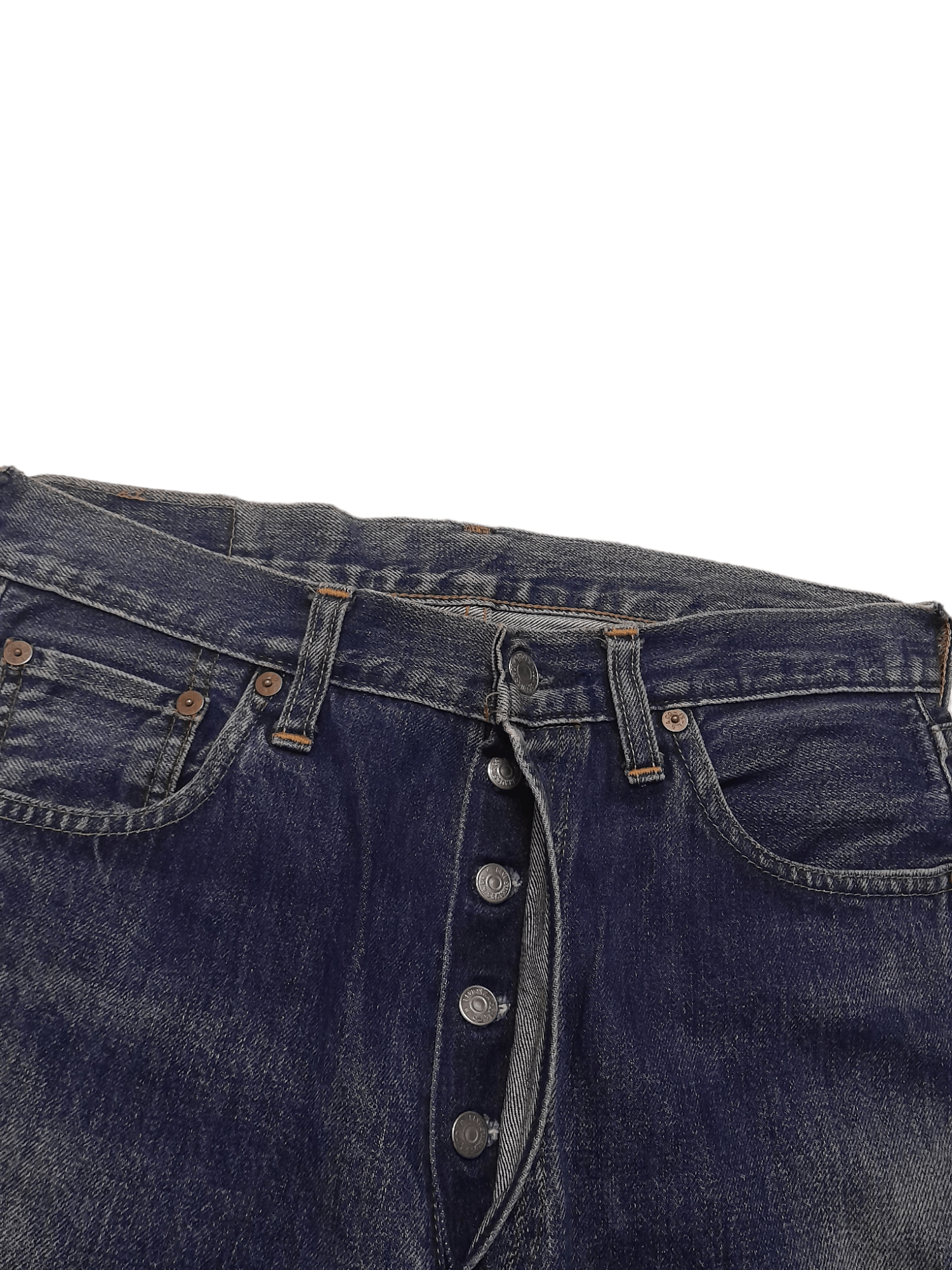 Levi's 90s Levis 501XX Big E Selvedge Button 555 (J9) w30 Size US 30 / EU 46 - 5 Thumbnail