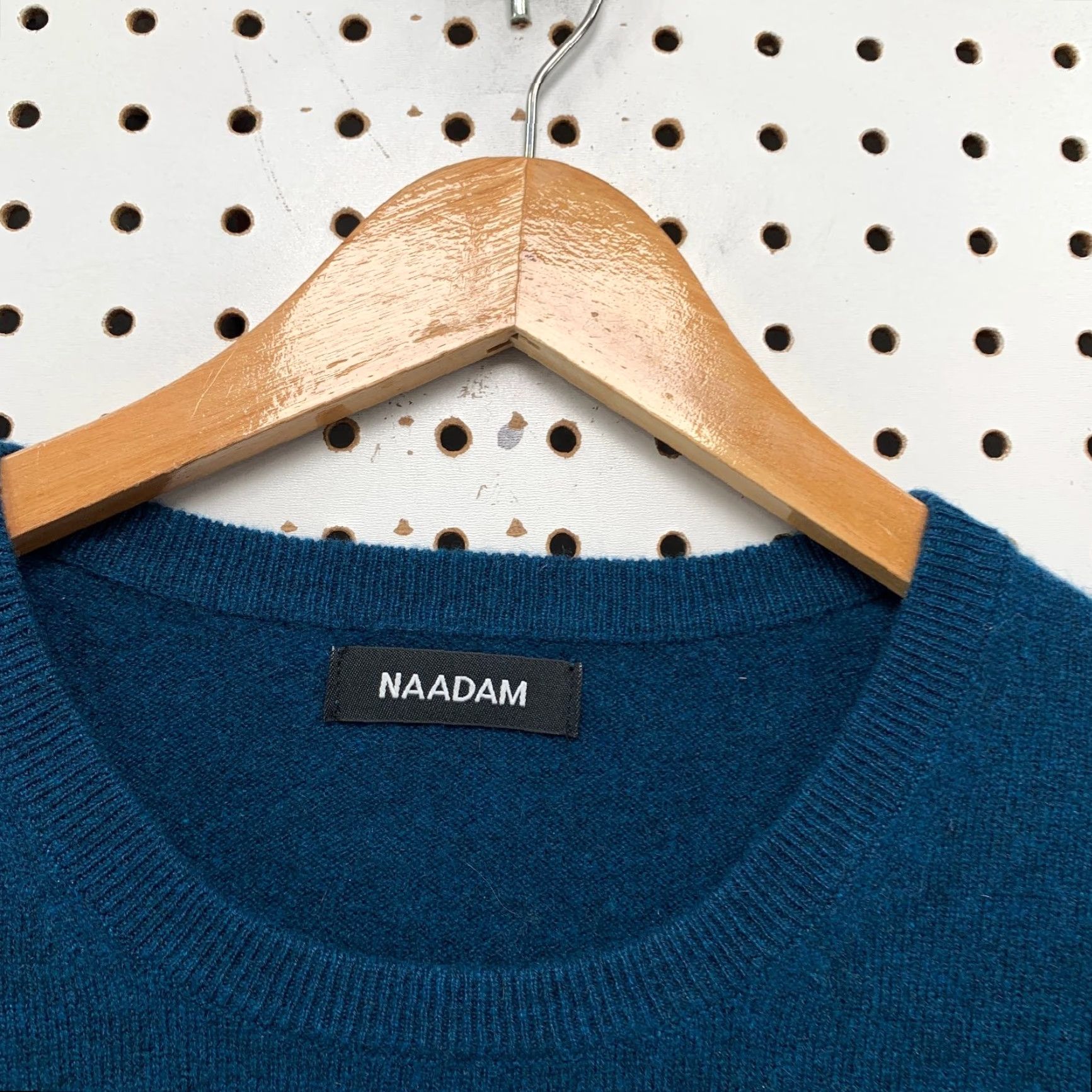 Naadam 100% Cashmere Sweater Mens XL Blue Crewneck Soft Cozy Business Work Shirt