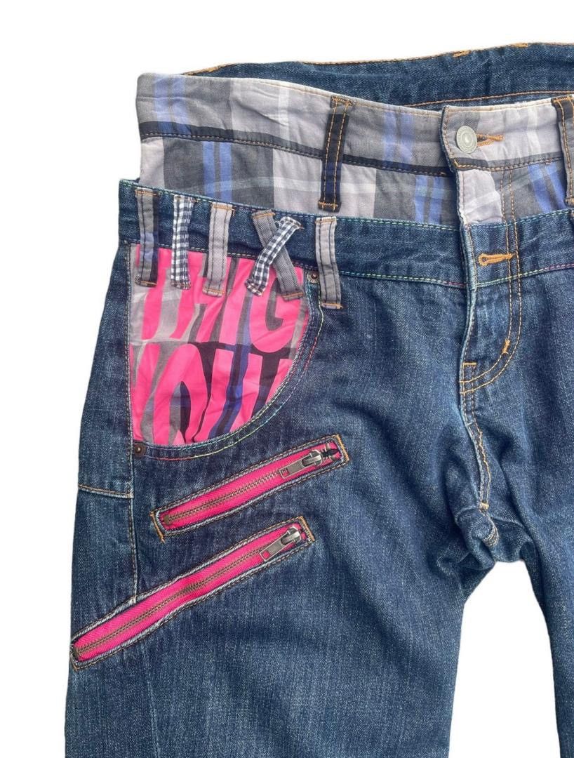 Japanese Brand Japanese Brand Double Waist Jeans Size US 33 - 9 Thumbnail