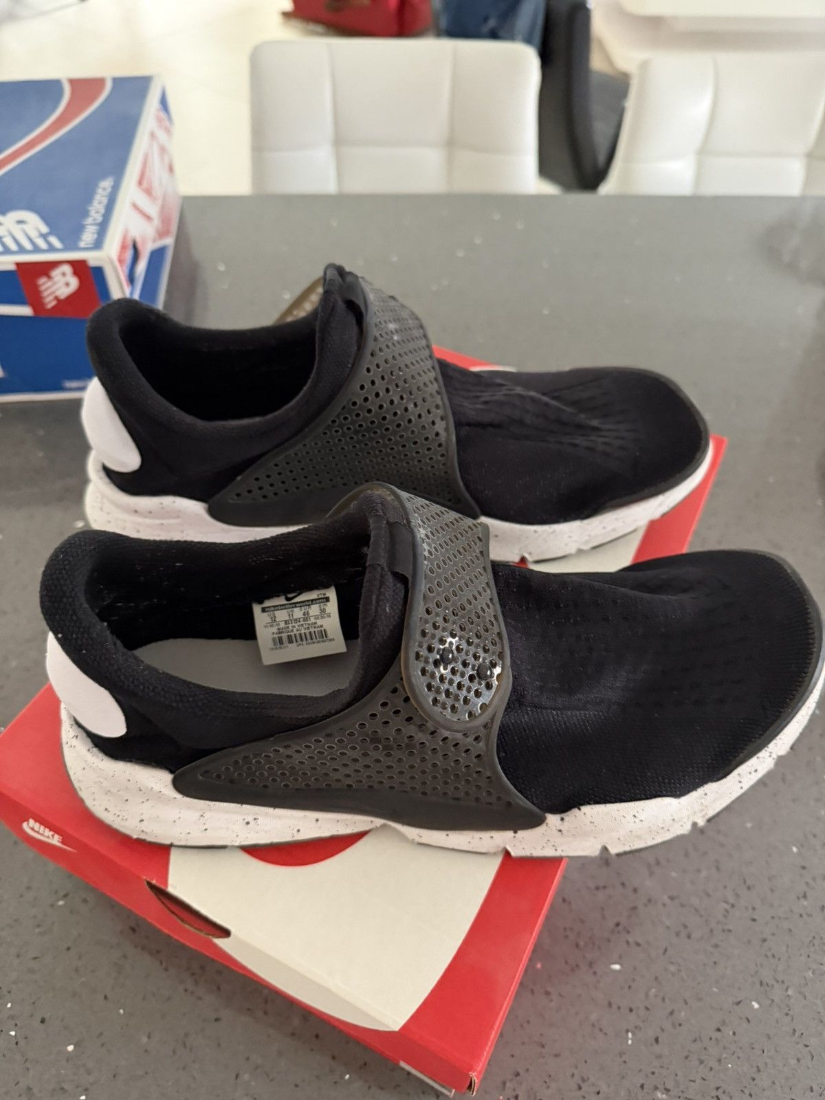 Nike Nike Sock Dart Black White 12US Size US 12 / EU 45 - 3 Thumbnail