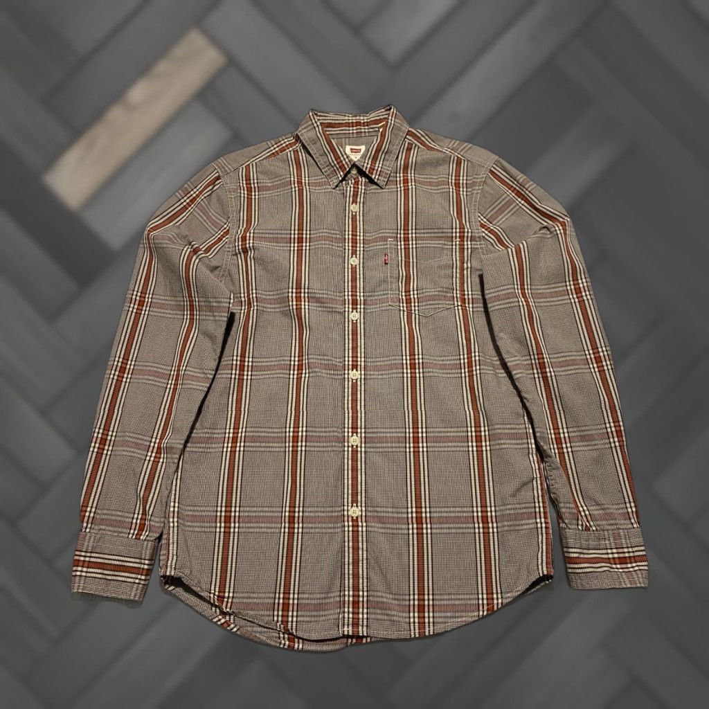 Levi's Levis Shirt Mens S Plaid Regular Button-Up Long Sleeve Casual Classic Pockets Multicolor Size US S / EU 44-46 / 1 - 1 Thumbnail