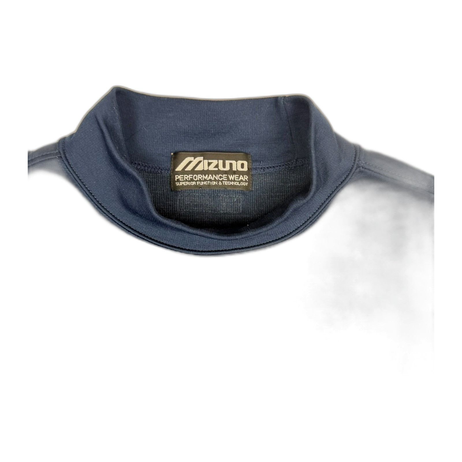 Mizuno Mizuno Performance Mock Neck Long Sleeve Shirt Navy Blue Ath Size US XL / EU 56 / 4 - 5 Thumbnail