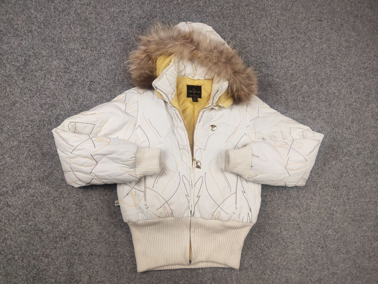 If Six Was Nine Rare Vintage Y2K Baby Phat Fur Jacket Ribbed LGB Grunge Size M / US 6-8 / IT 42-44 - 6 Thumbnail