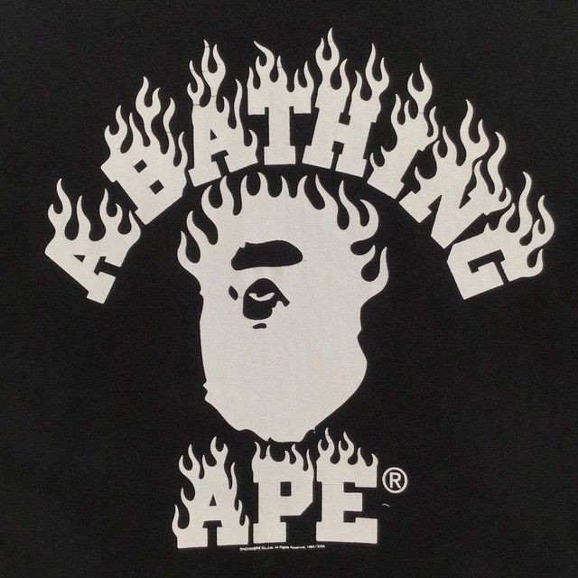 Bape BAPE Fire College Logo Pullover Hoodie a bathing ape NIGO Size US XL / EU 56 / 4 - 2 Thumbnail