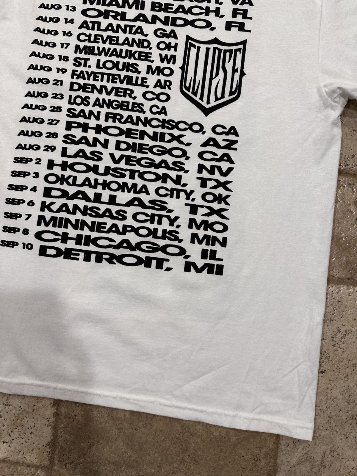 Rap Tees Clipse “Let God Sort Em Out” Tour Dates White Rap Tee Size US XL / EU 56 / 4 - 9 Thumbnail