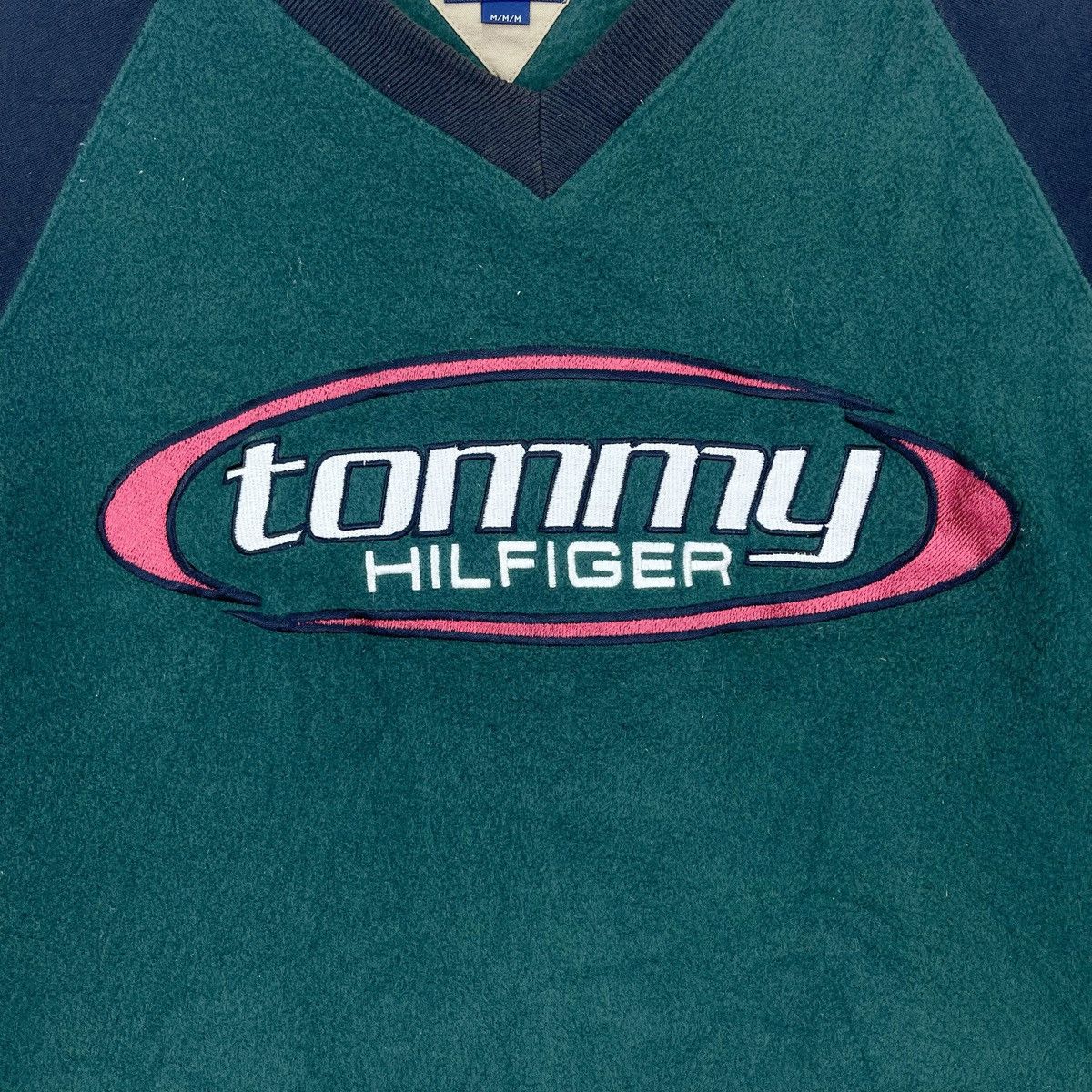 Tommy Hilfiger × Vintage 90’s Tommy Hilfiger Cropped Sweatshirt Size M / US 6-8 / IT 42-44 - 6 Thumbnail