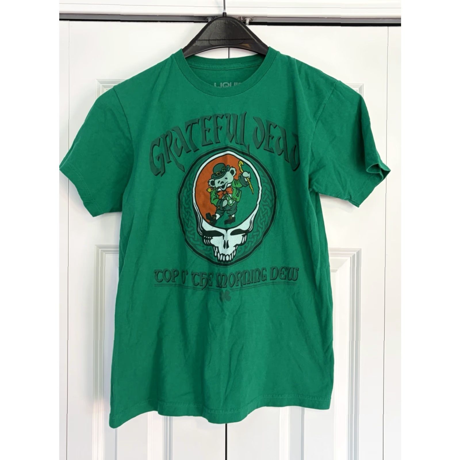 Liquid Blue Mens LIQUID BLUE Grateful Dead Irish Bears T-Shirt M Green Crew Neck Short Sleeve 100% Cotton Graphic Tee 90s Animals Mens Size US M / EU 48-50 / 2 - 2 Thumbnail