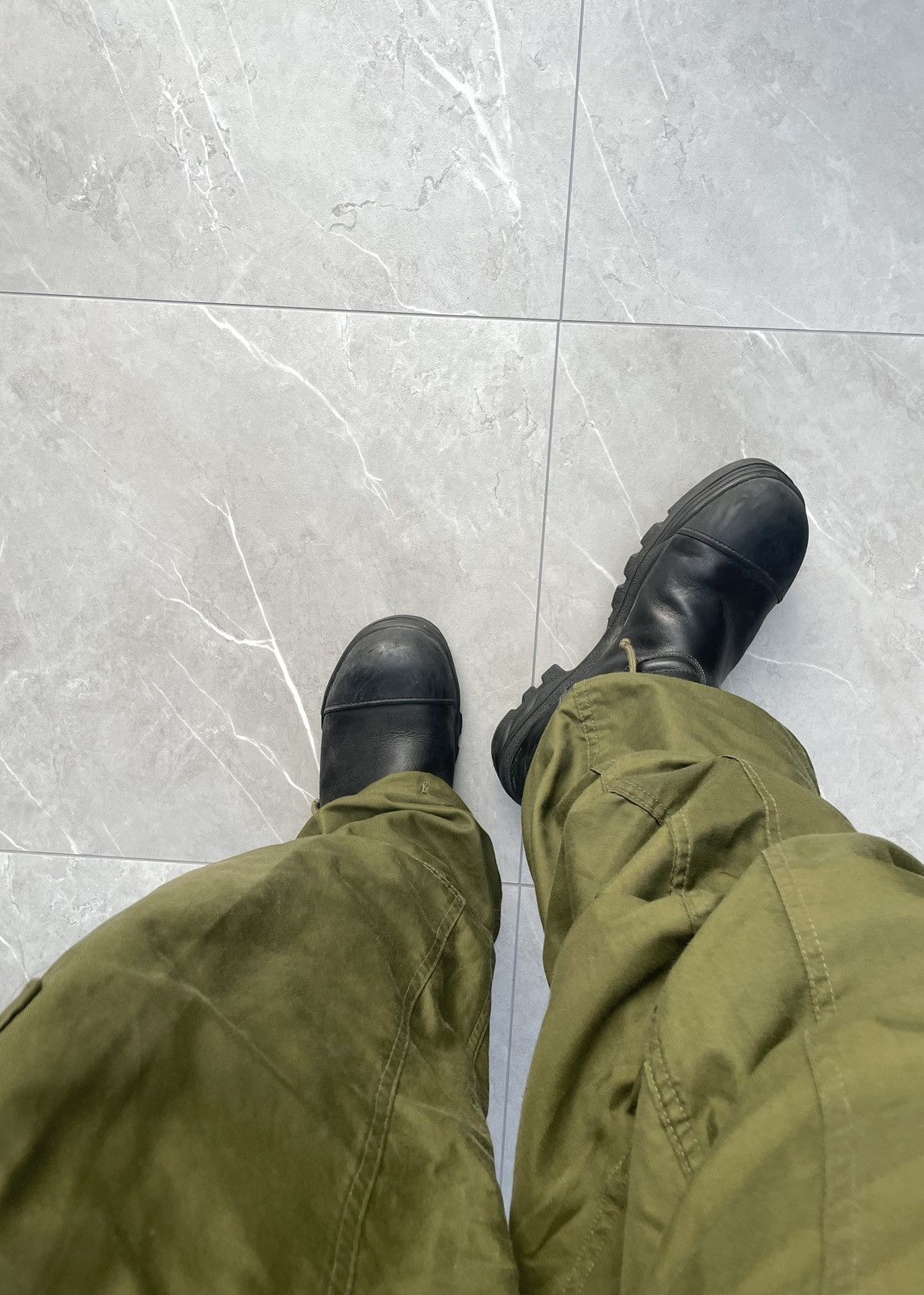 Vintage 70s Vintage Military Black Leather Combat Boots Size US 9 / EU 42 - 3 Thumbnail