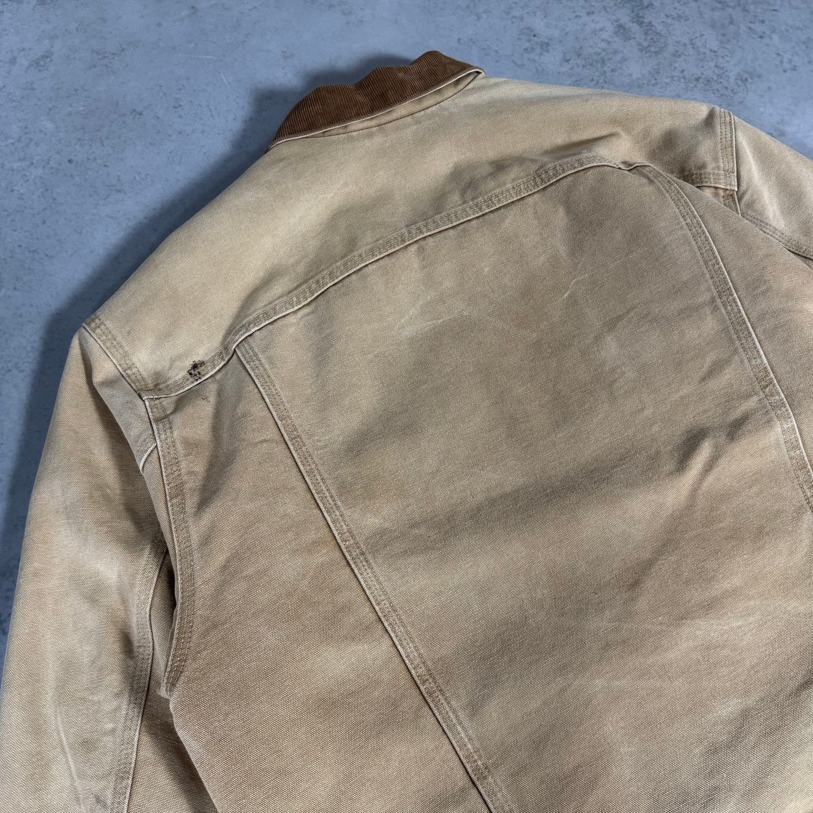 Carhartt 90's Carhartt JB0906 Lined Duck Jacket Tan Brown - Size: XL Size US XL / EU 56 / 4 - 11 Thumbnail