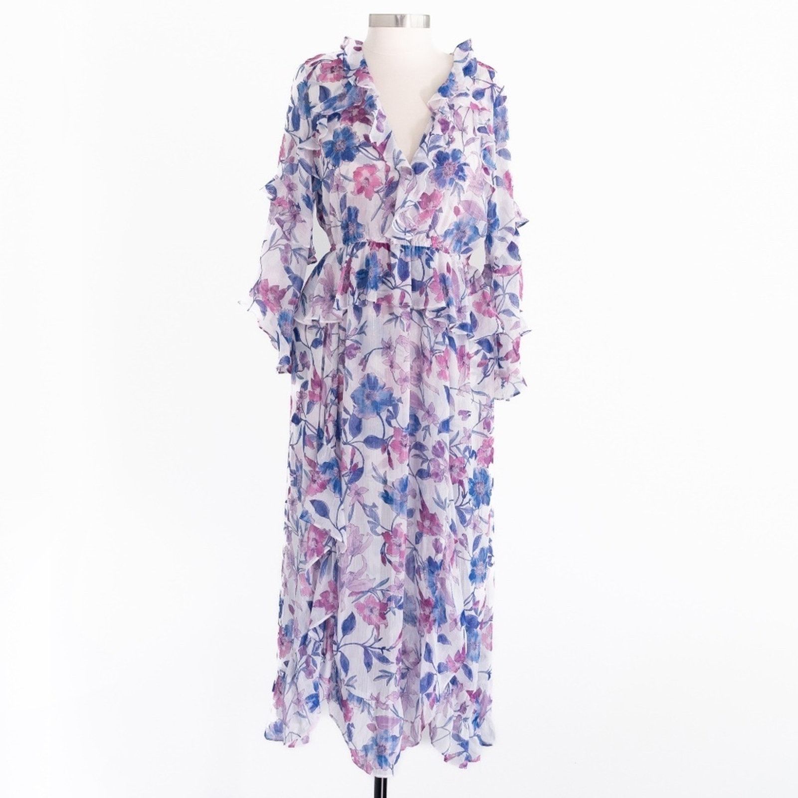 Karina Ruffle Midi Dress