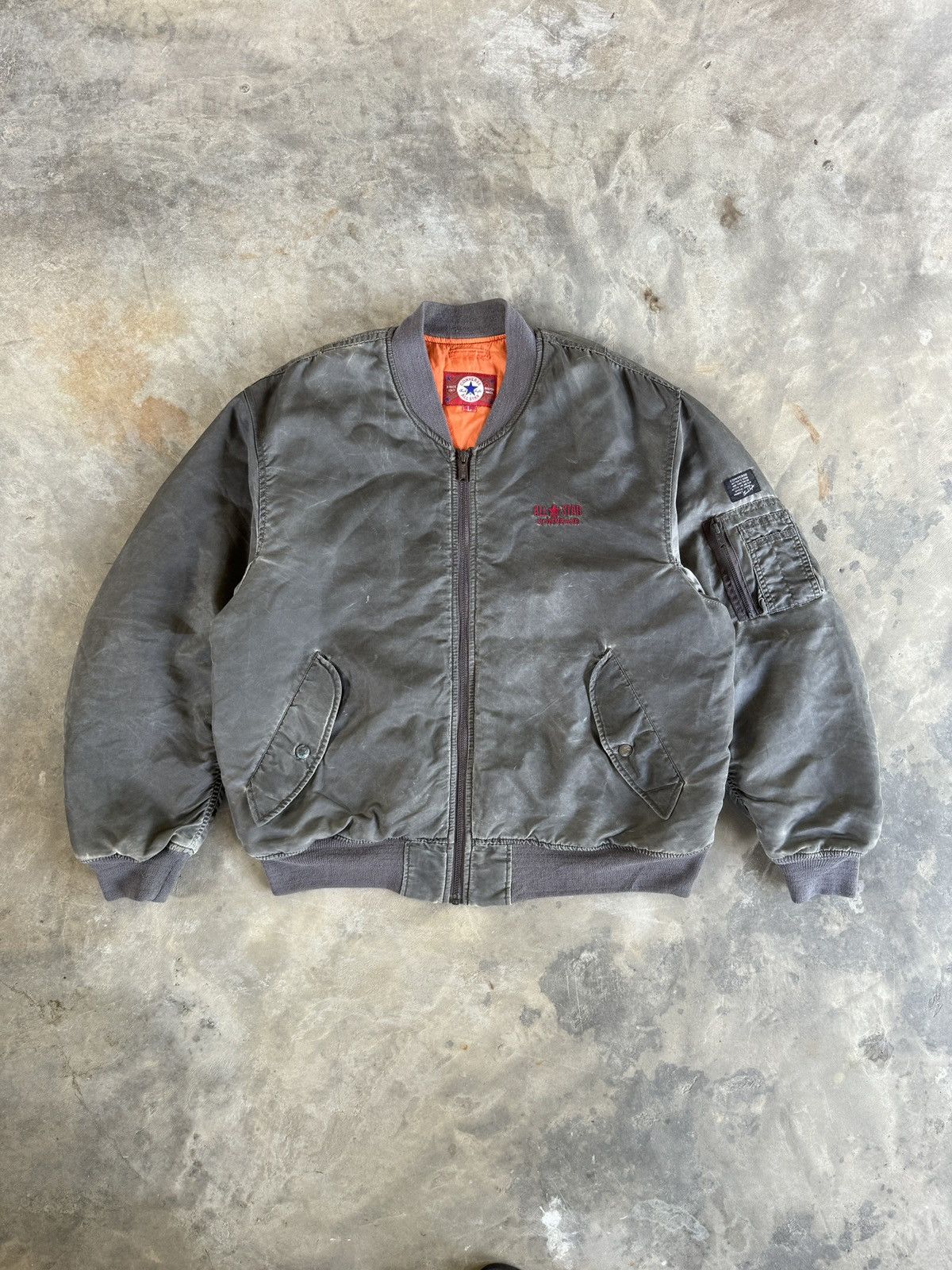 Vintage Faded MA-1 Flight Jacket