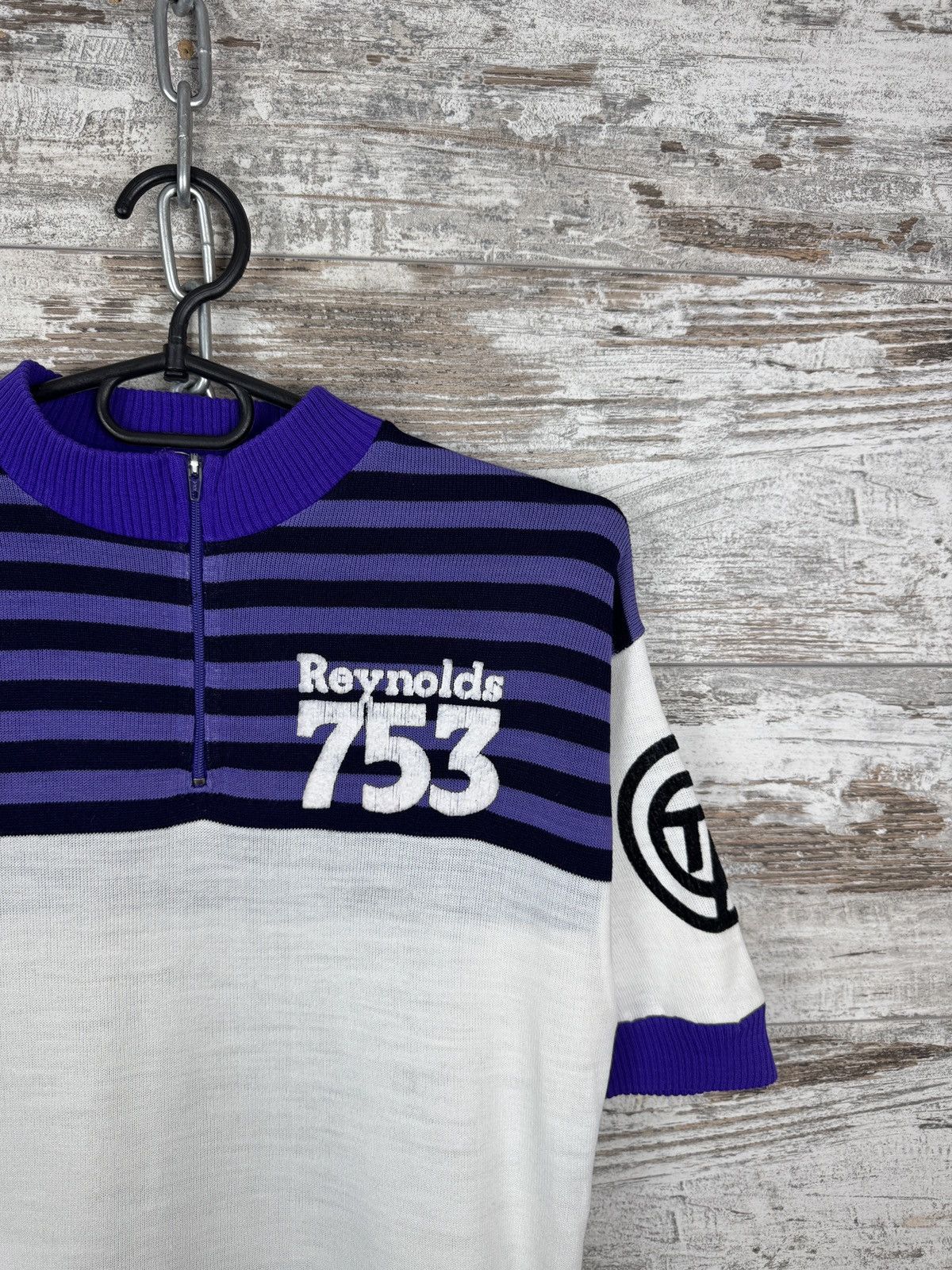 Vintage Mens Vintage Reynolds 753 jersey wool T-shirt rare cycling Size US L / EU 52-54 / 3 - 4 Thumbnail
