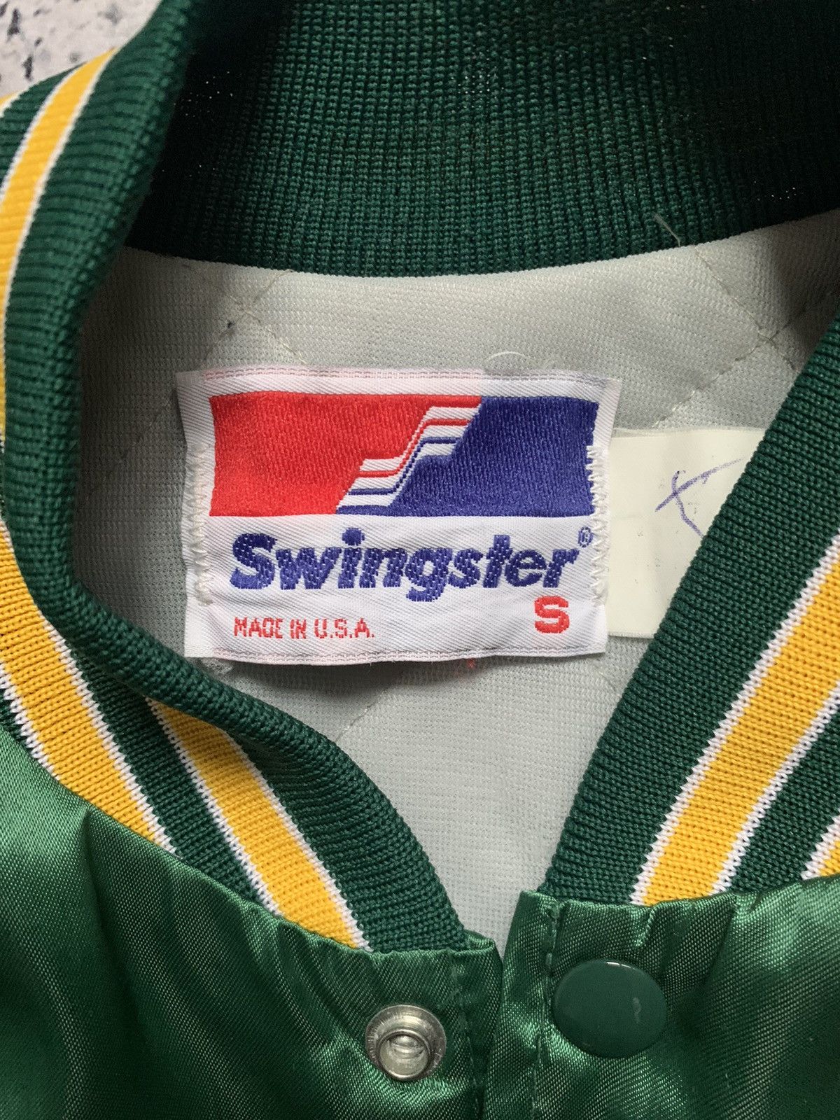 Swingster Vintage Swingster American College Bomber Jacket USA Y2K Size US S / EU 44-46 / 1 - 6 Thumbnail