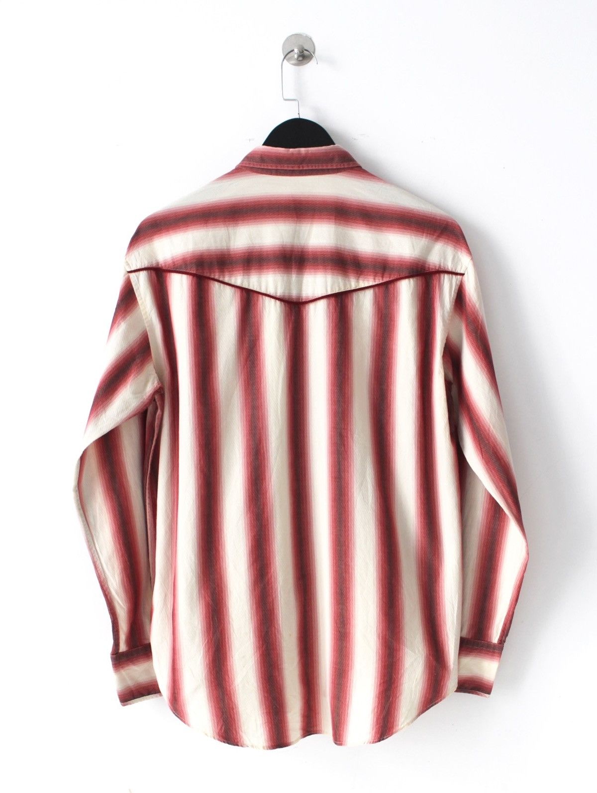PPFM SS2002 PPFM SECRET POCKET OMBRÉ STRIPE WESTERN SHIRT Size US M / EU 48-50 / 2 - 2 Thumbnail