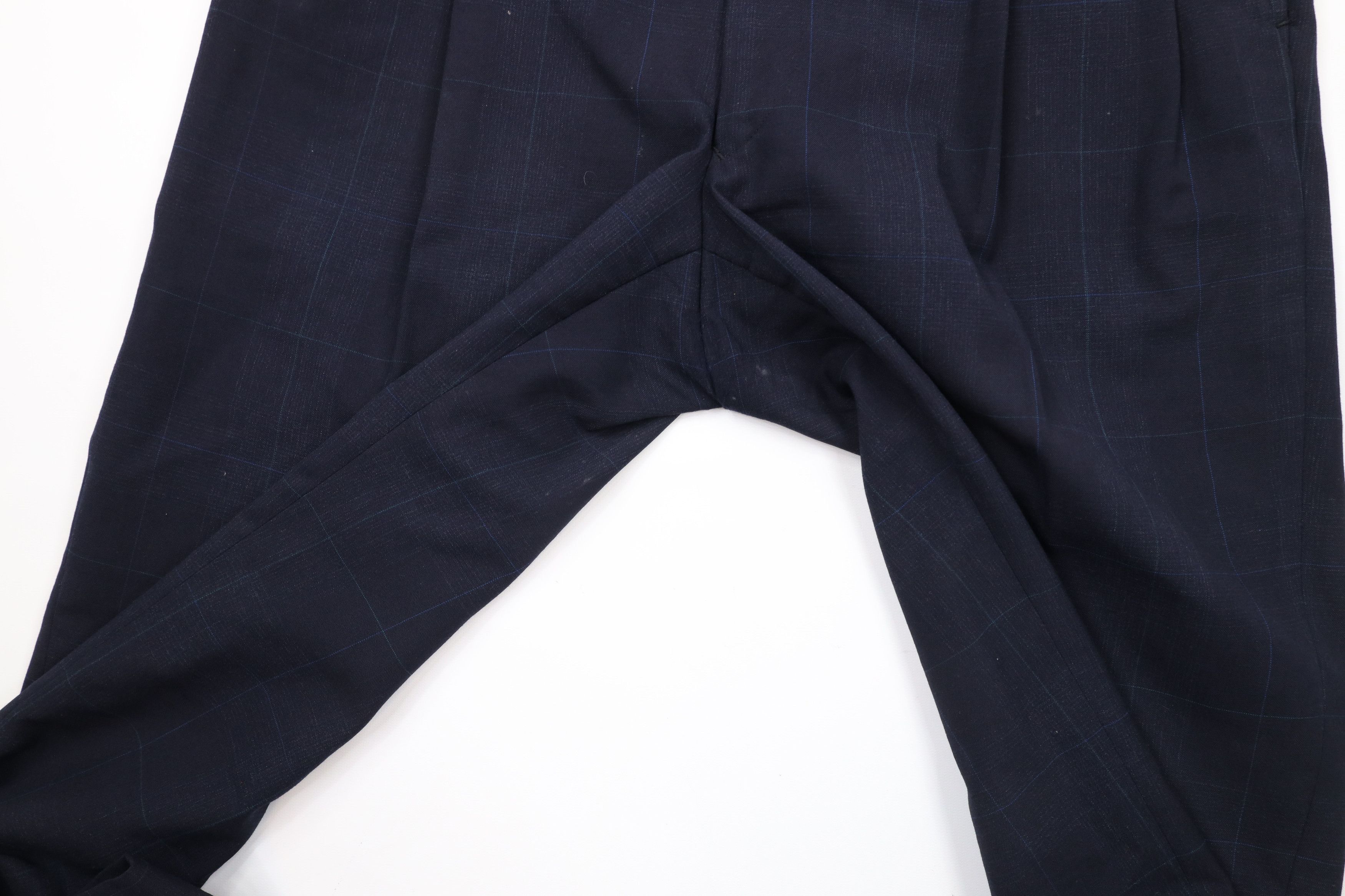 Vintage Vintage 90s Streetwear Hand Tailored Wool Wide Leg Pants Size US 36 / EU 52 - 6 Thumbnail
