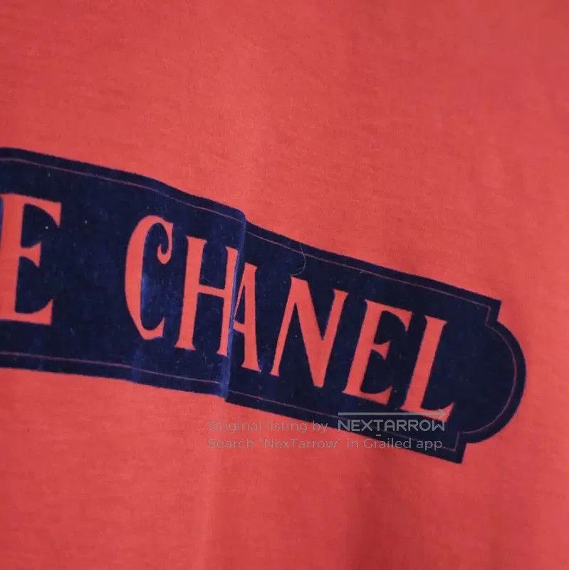 Chanel Chanel Red Cotton Short Sleeve T-Shirt . Size S / US 4 / IT 40 - 3 Thumbnail