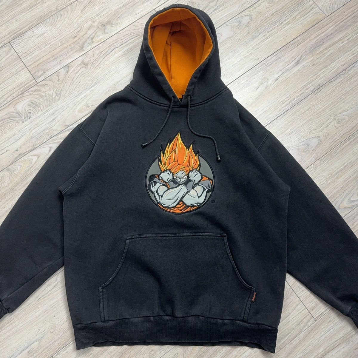 Anime Rare Dragonball Z Goku 2001 Vintage Sunfaded Hoodie Anorak Size US L / EU 52-54 / 3 - 2 Thumbnail