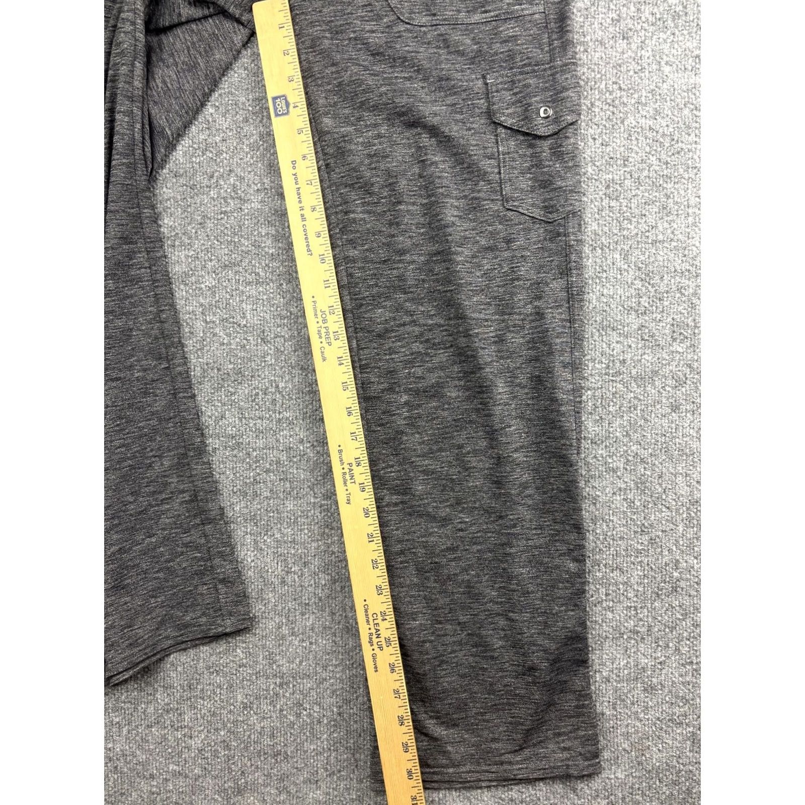 Vintage KÜHL Pants Womens 10 Regular Gray Stretch Knit Cargo Hiking Lounge Pull On Size 32" / US 10 / IT 46 - 5 Thumbnail