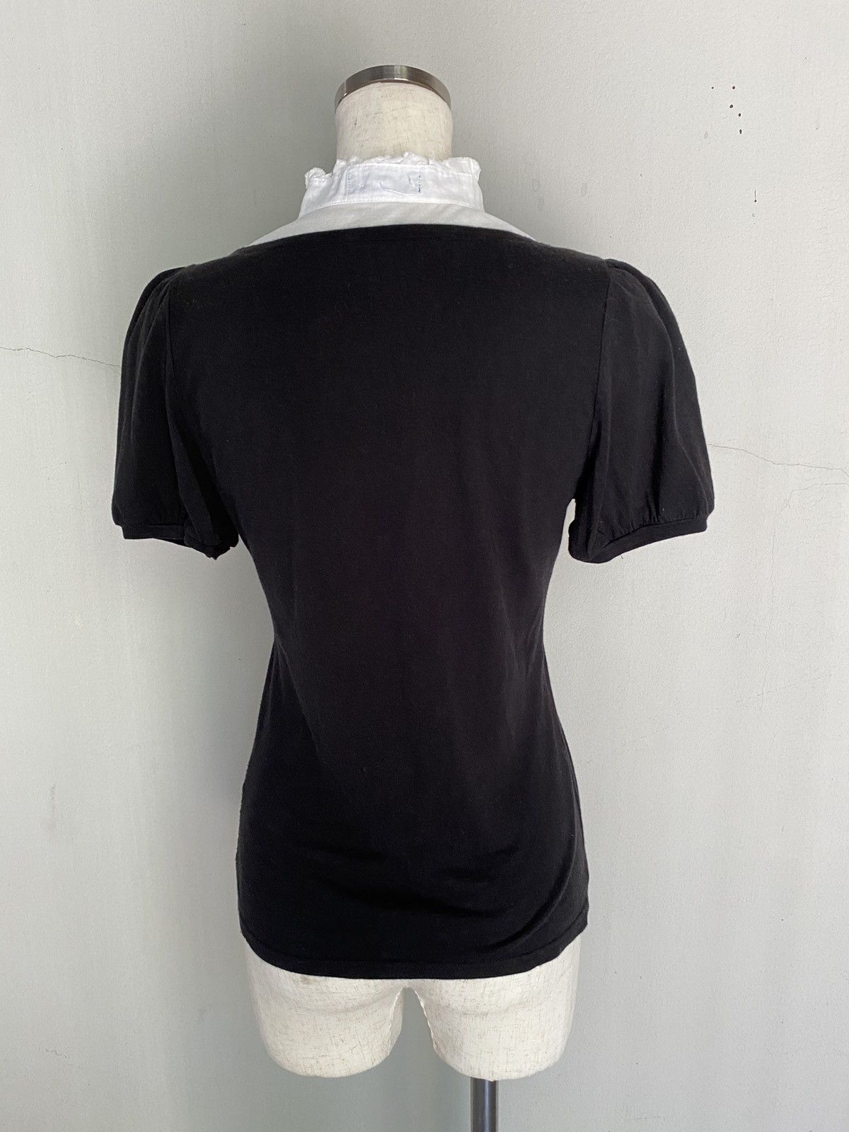 Burberry BURBERRY Black Puff Sleeve Blouses Size XS / US 0-2 / IT 36-38 - 14 Thumbnail