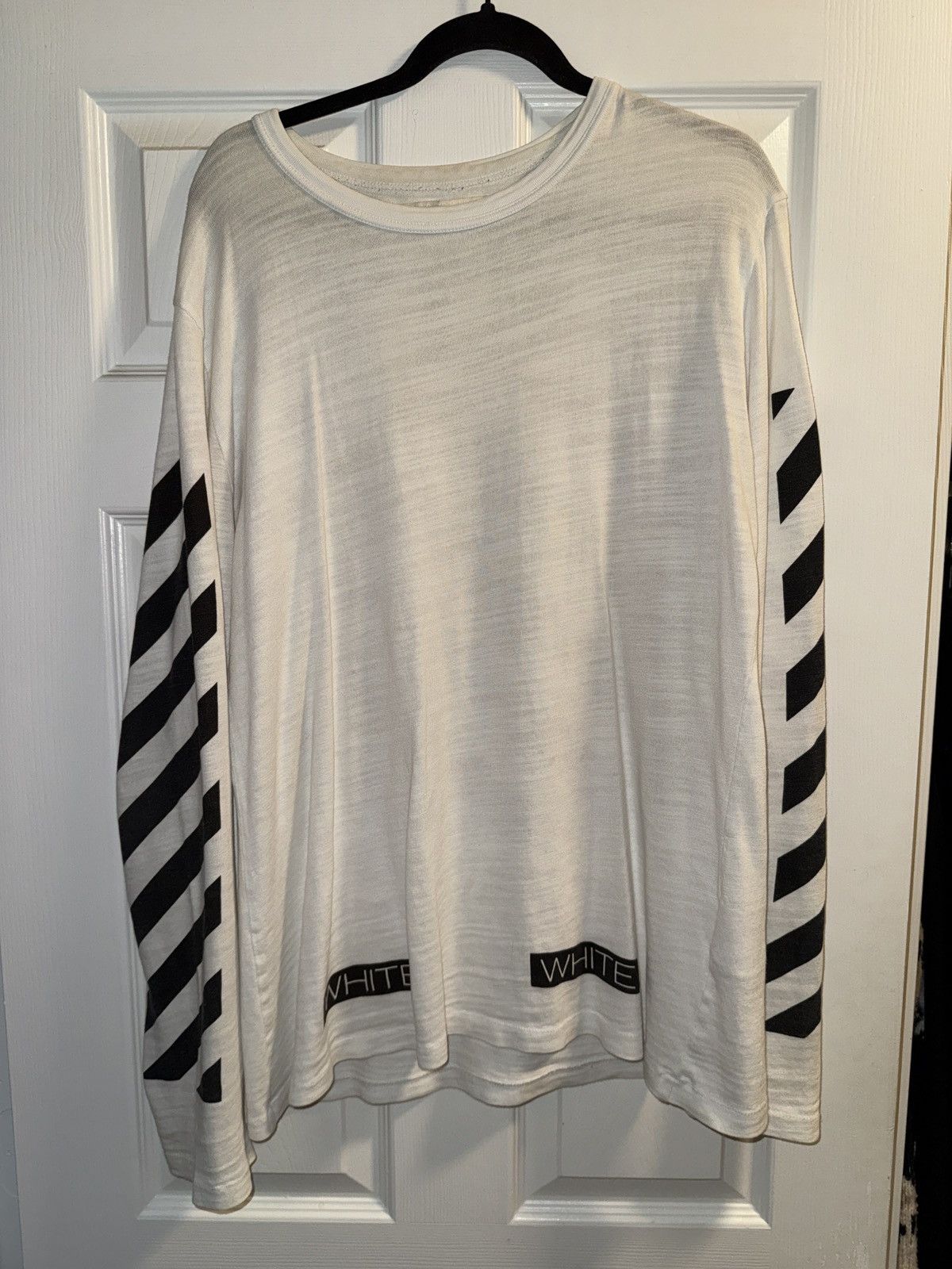 Off-White Off white long t-shirt blue collab Size US L / EU 52-54 / 3 - 1 Thumbnail