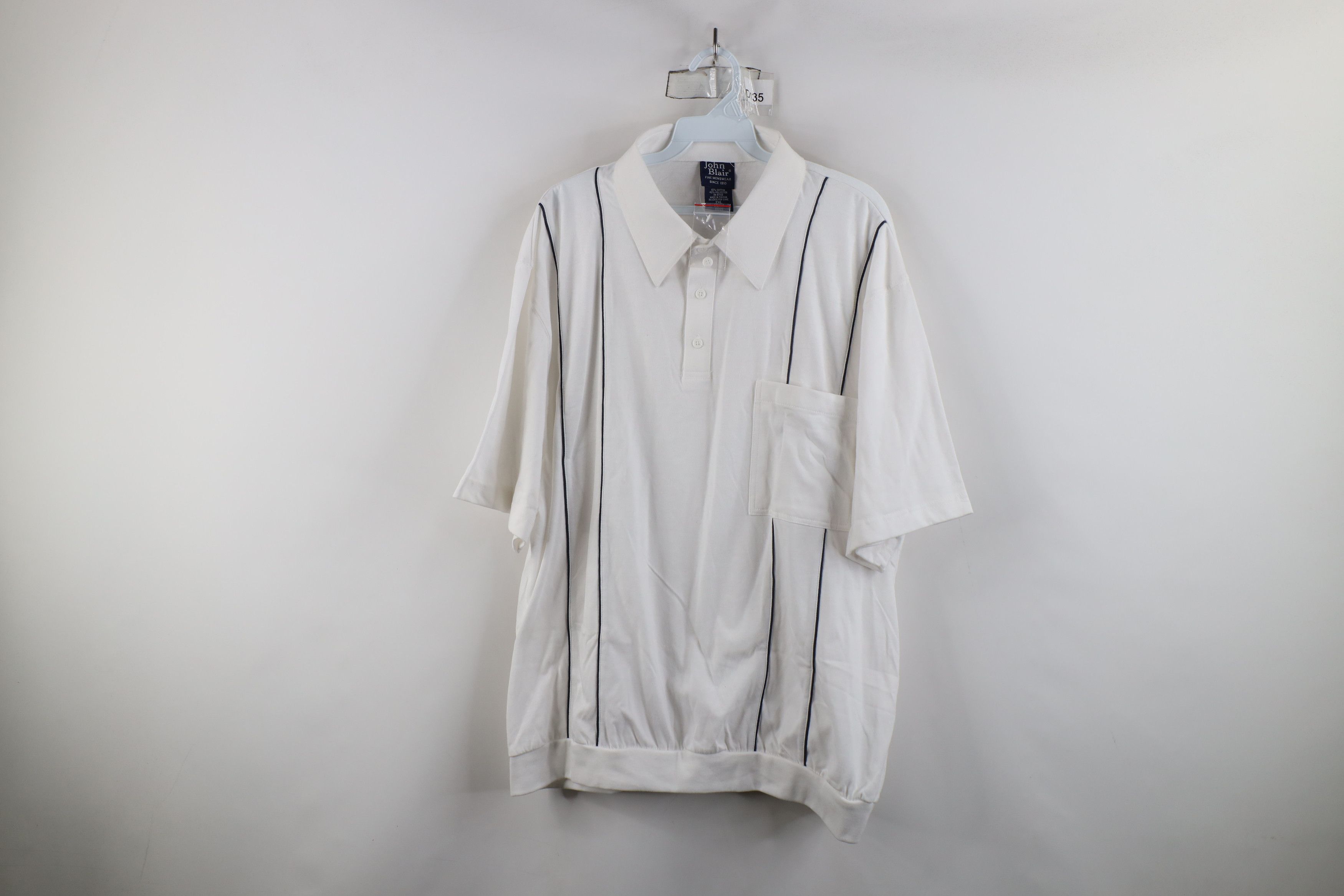 Vintage Deadstock Vintage 90s Streetwear Pullover Polo Shirt Size US XXL / EU 58 / 5 - 1 Thumbnail