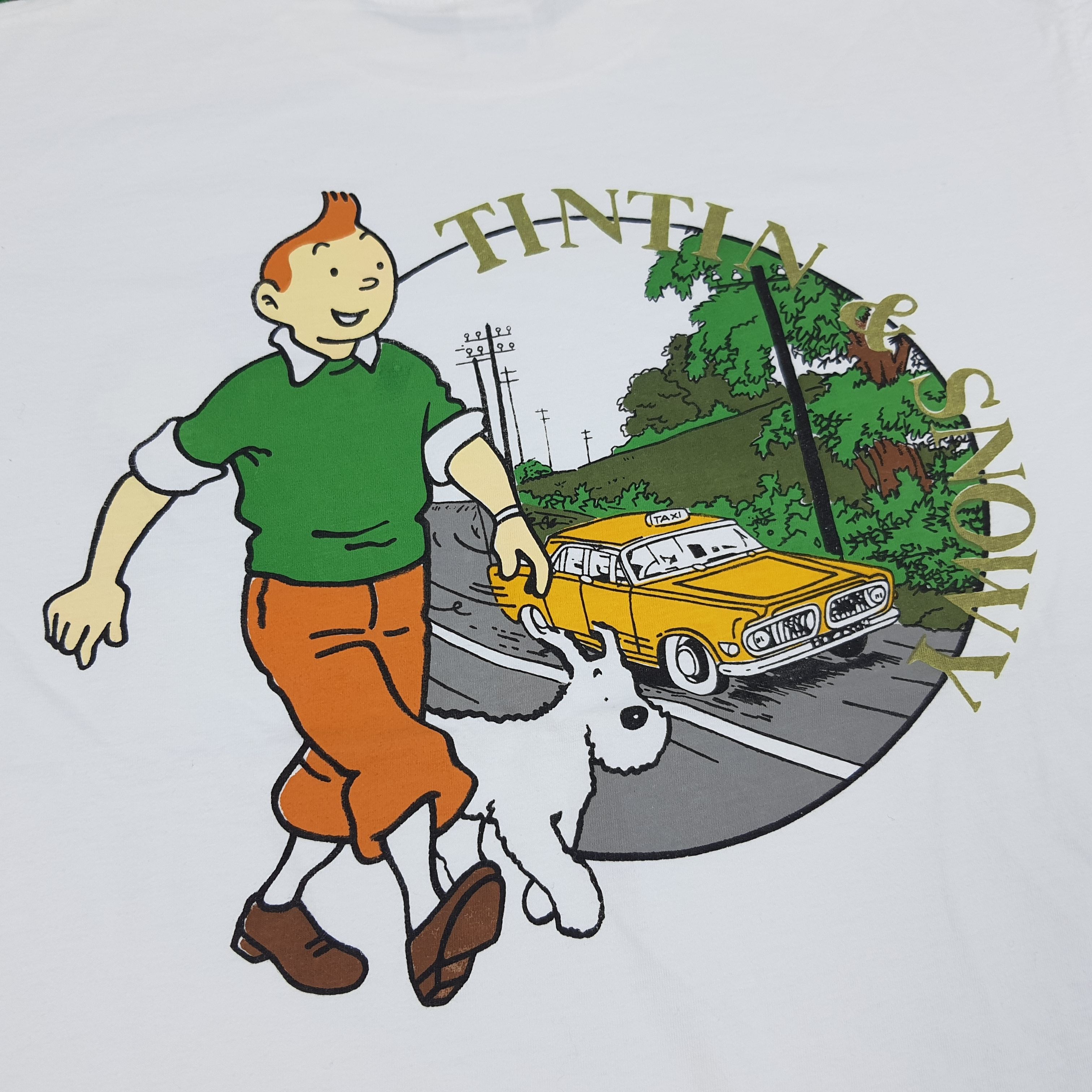 Cartoon Network × Vintage Vintage 90s Comics The Adventure of TinTin and Snowy Tshirt Size US L / EU 52-54 / 3 - 2 Thumbnail
