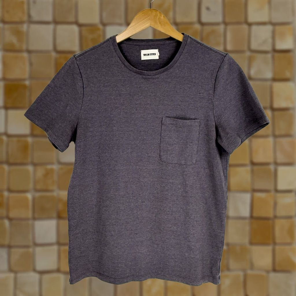 Taylor Stitch Taylor Stitch Mens T-Shirt Shirt 38 Plum Thick Cotton Heavy Bag Pocket Crew Neck Short Sleeve Adult Purple 90s? Size US M / EU 48-50 / 2 - 1 Thumbnail
