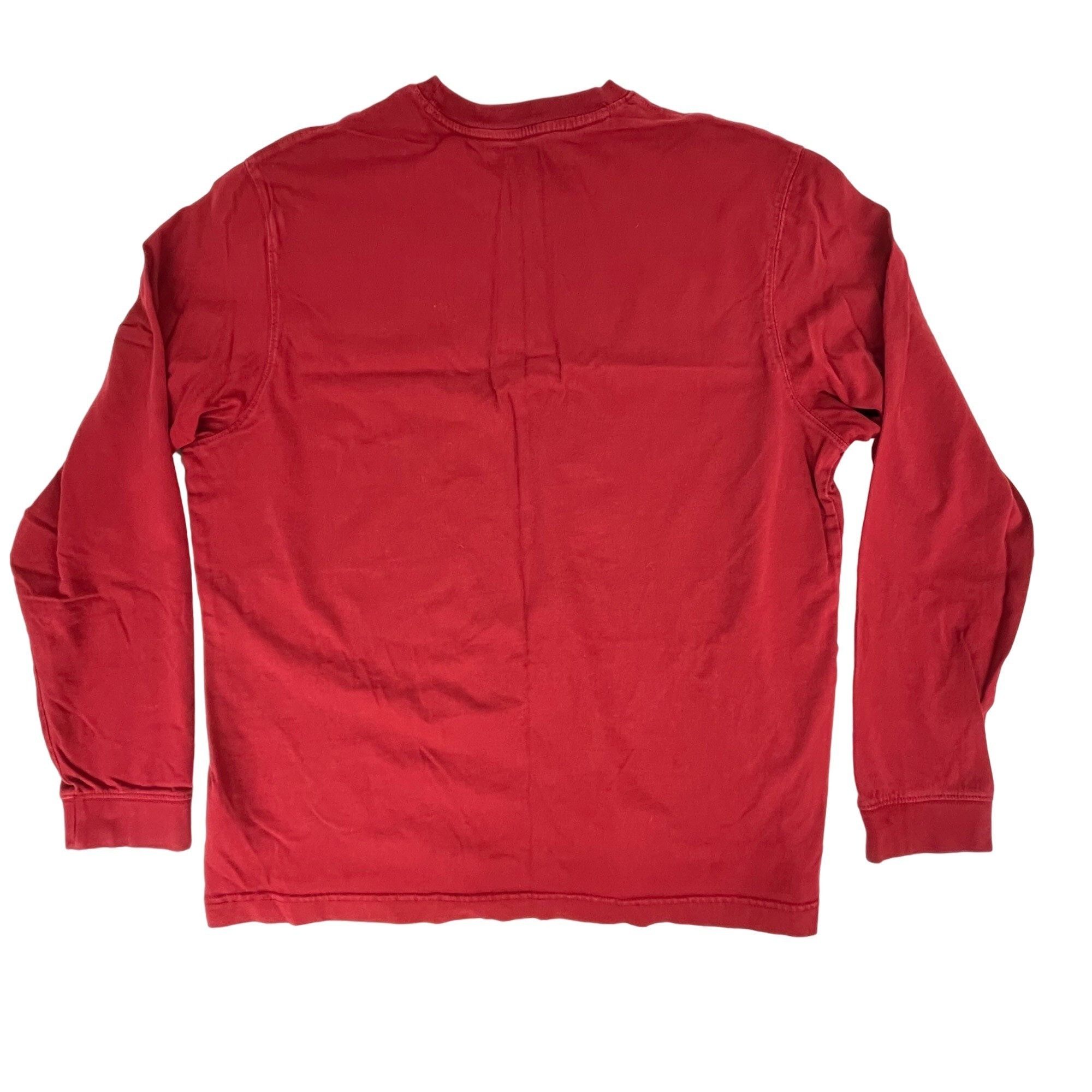 Eddie Bauer Eddie Bauer Men's Long-Sleeve T-Shirt Top Crew-Neck Red Sz. Size US L / EU 52-54 / 3 - 3 Thumbnail