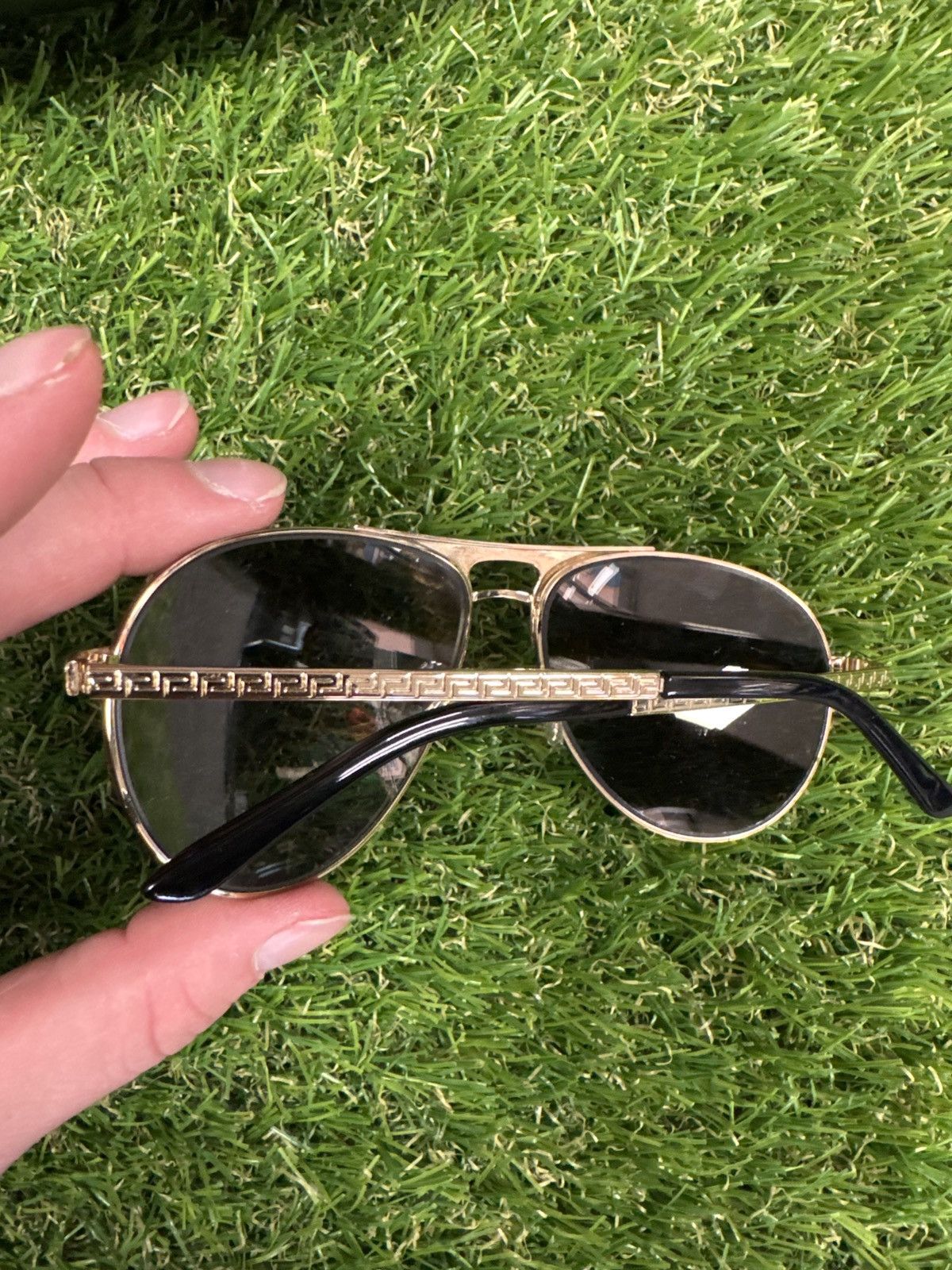 Versace VERSACE SUNGLASSES GOLD AND BLACK Size 40 - 3 Thumbnail