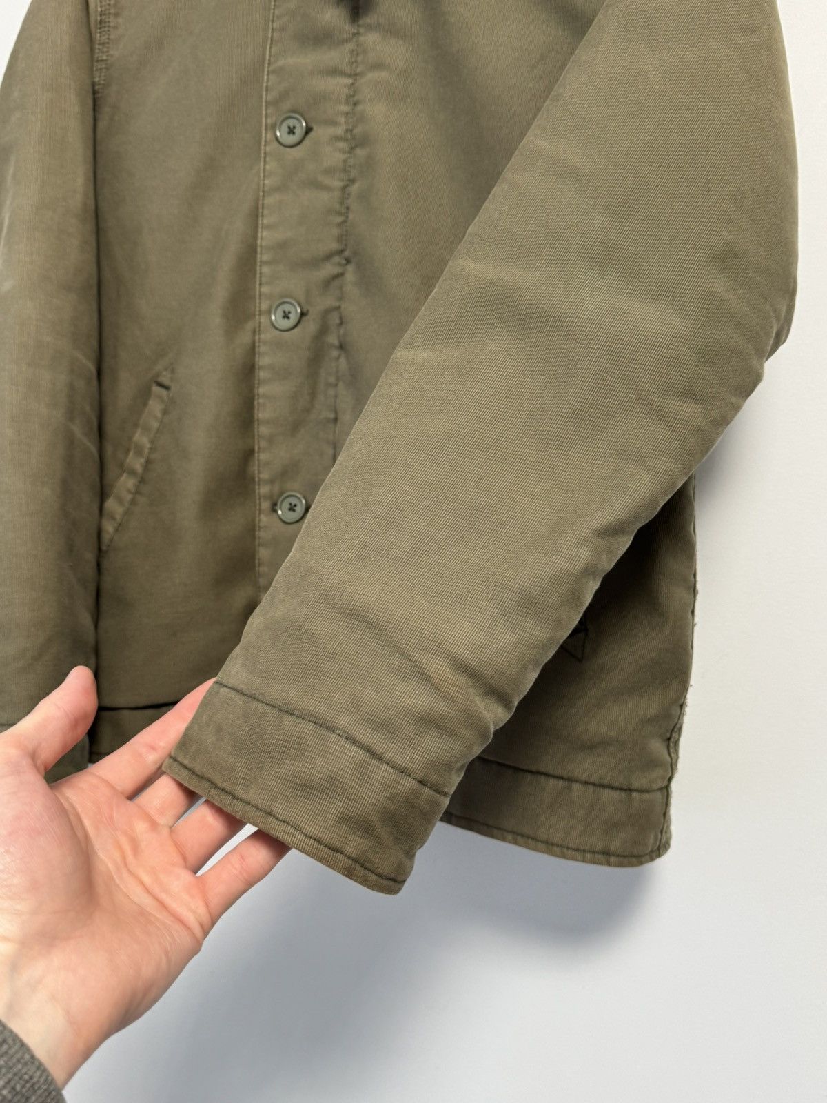 Carhartt Carhartt Men's Khaki Cotton Sheffield Jacket N-1 Style Size US S / EU 44-46 / 1 - 11 Thumbnail