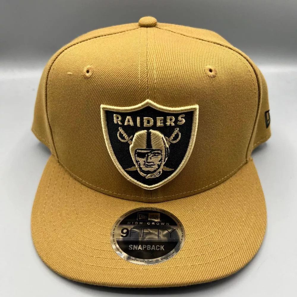 New Era Las Vegas Raiders Hat Men Brown 9Fifty New Era Snap Back Cap Size ONE SIZE - 1 Thumbnail