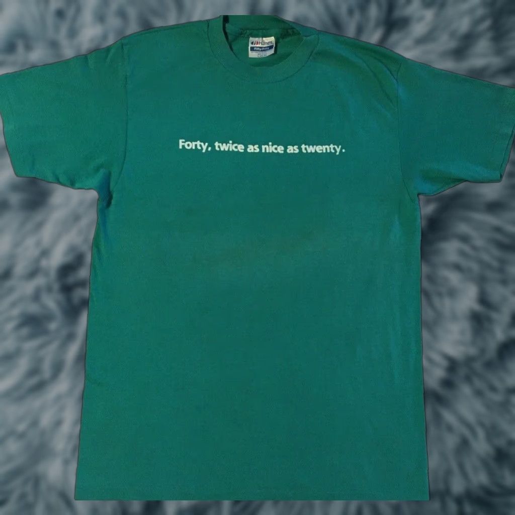 Vintage VINTAGE 80s 90s Graphic Tee Shirt Mens M Green Funny Saying Grunge Surf Skate USA Size US M / EU 48-50 / 2 - 1 Thumbnail
