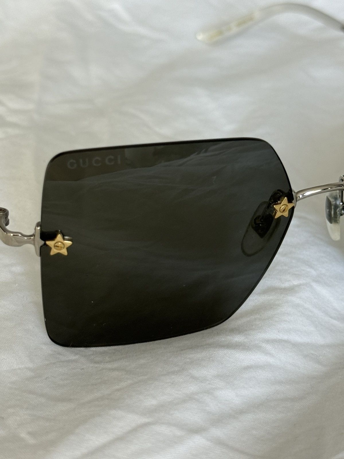 Gucci Gucci GG0644S Rimless Star Sunglasses Size ONE SIZE - 5 Thumbnail