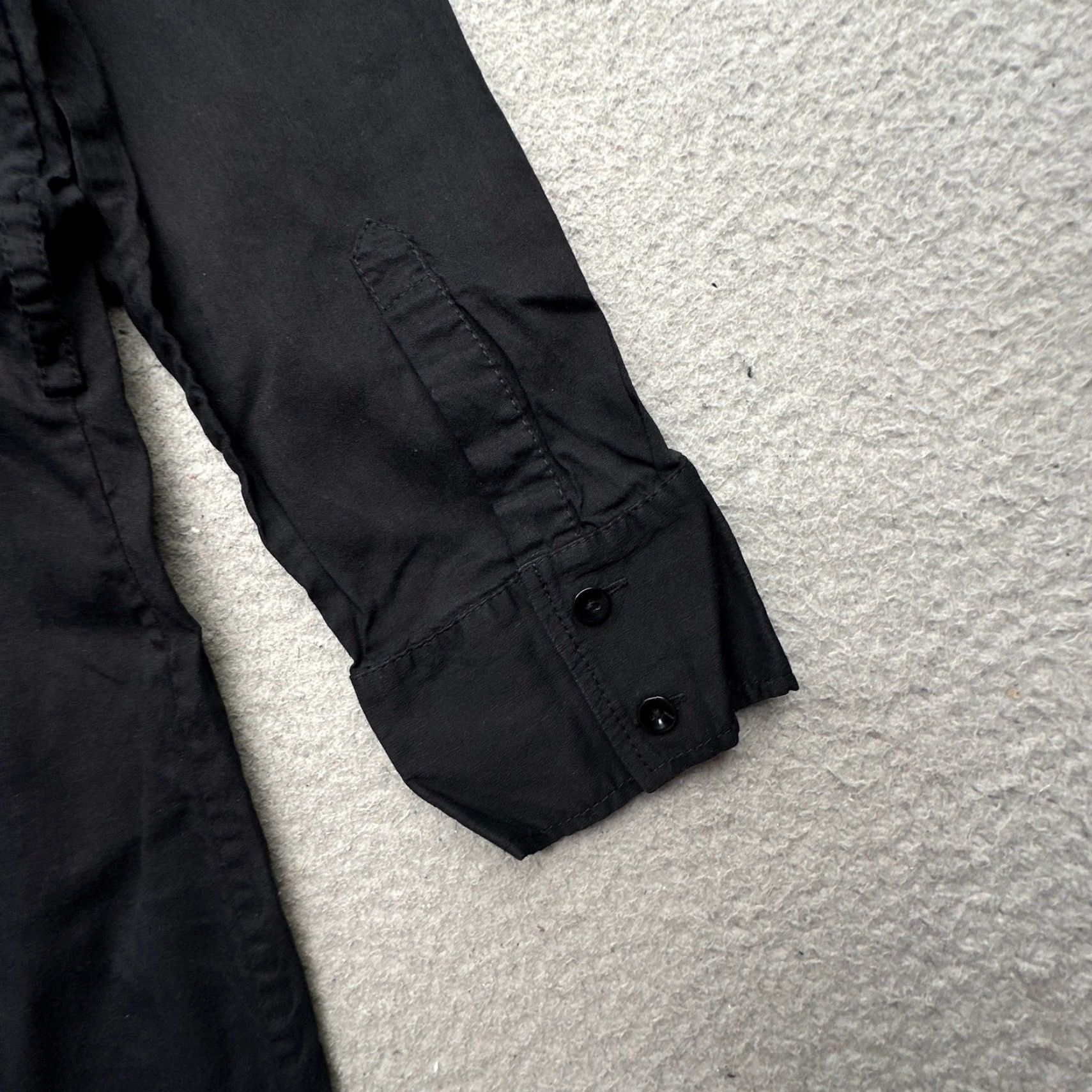Theory Theory Shirt Dress Button Up Long Sleeve Womens 10 Medium Black Pockets MISSING BELT Size L / US 10 / IT 46 - 7 Thumbnail