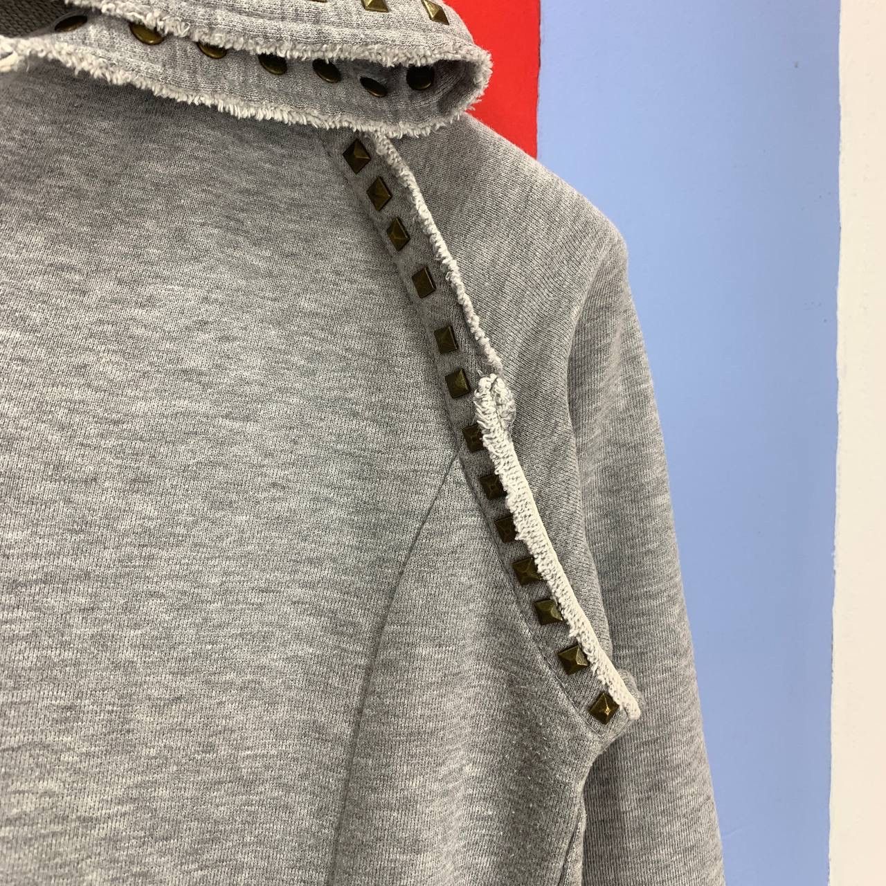Katharine Hamnett London HAMNETT Cut & Sewn Stud Hoodie #2544/Q Size S / US 4 / IT 40 - 3 Thumbnail