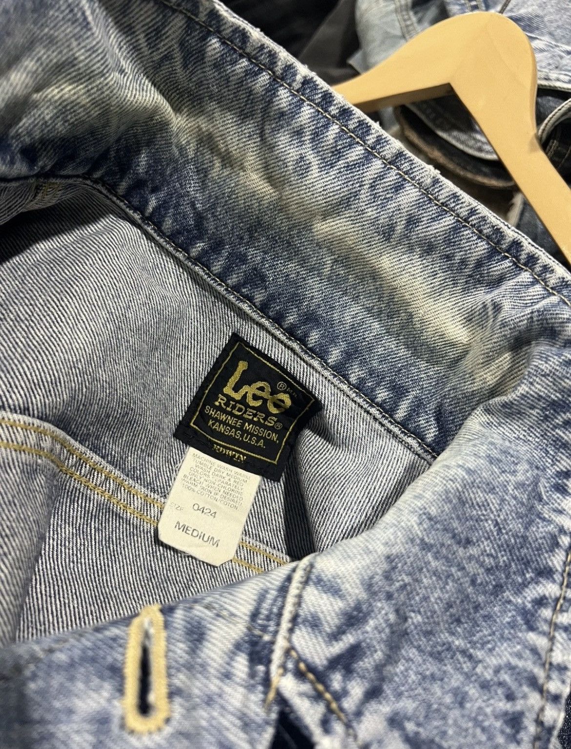 Lee 🔥Vintage Lee Riders x Edwin Denim Trucker Size US S / EU 44-46 / 1 - 18 Thumbnail