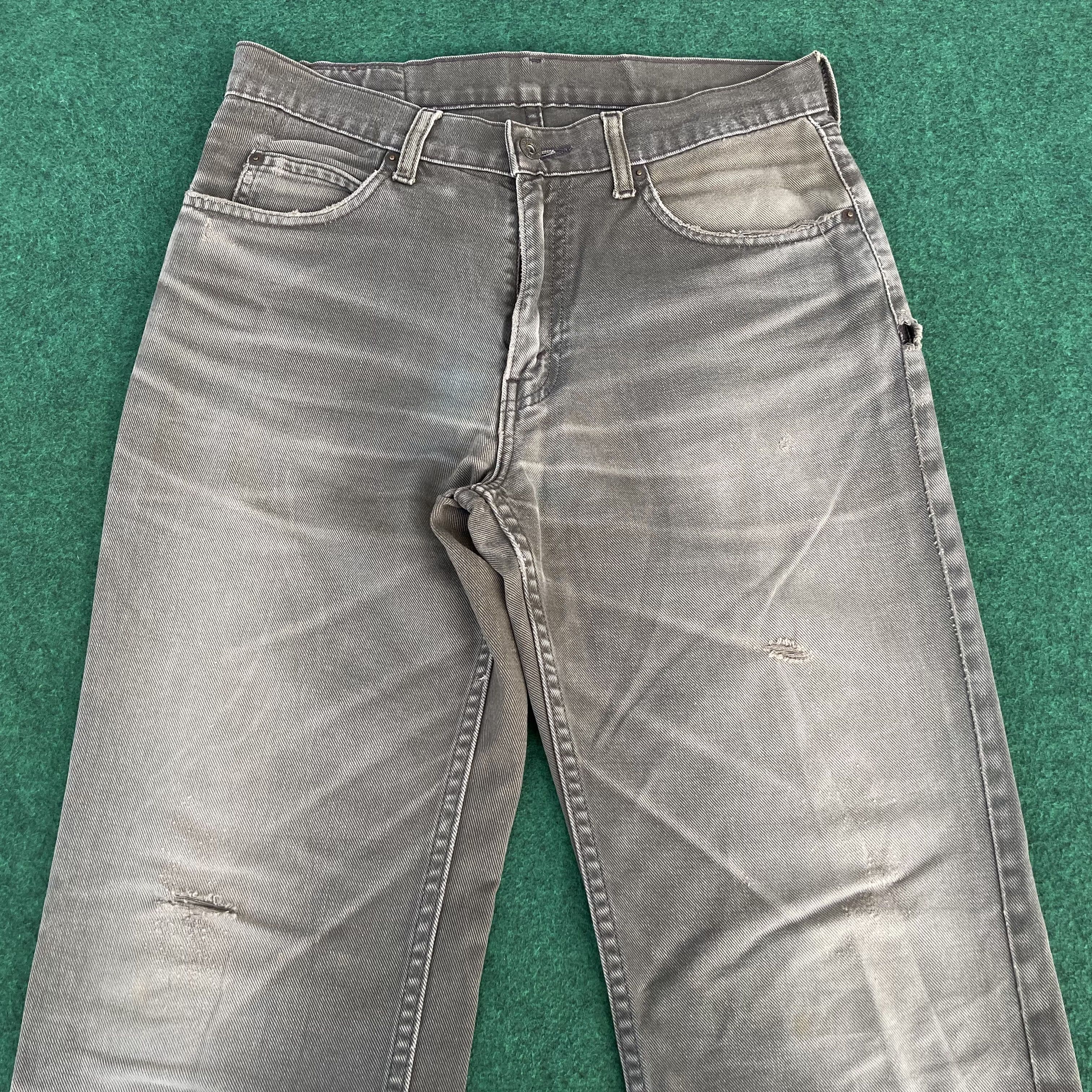 Levi's × Vintage 31x32 Vtg Levis 502 Faded Distressed Ripped Punk Sz 31 Jeans Size US 31 - 3 Thumbnail