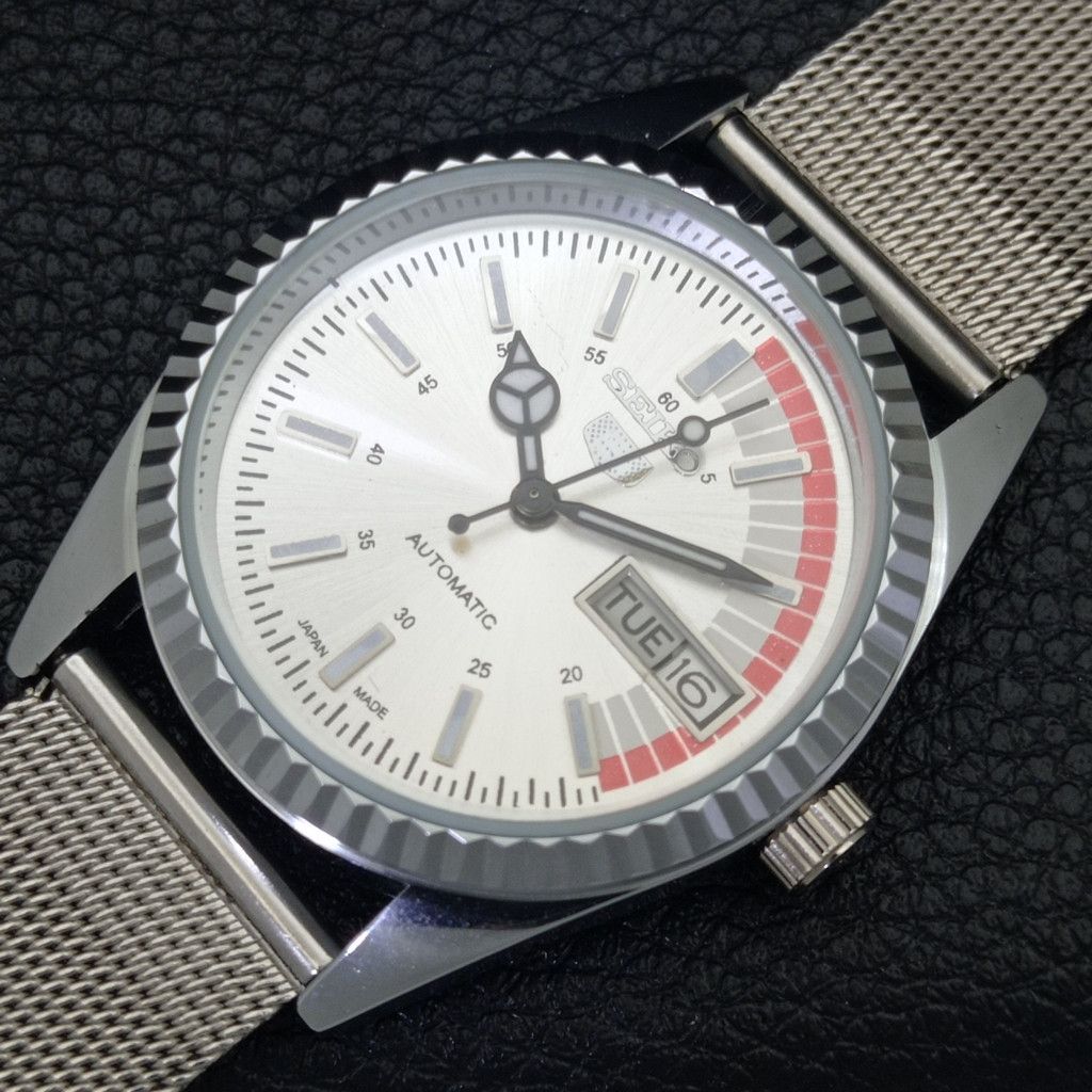 Seiko REFURBISHED VINTAGE SEIKO 5 AUTO JAPAN MENS WATCH a440677 Size 38 - 5 Thumbnail
