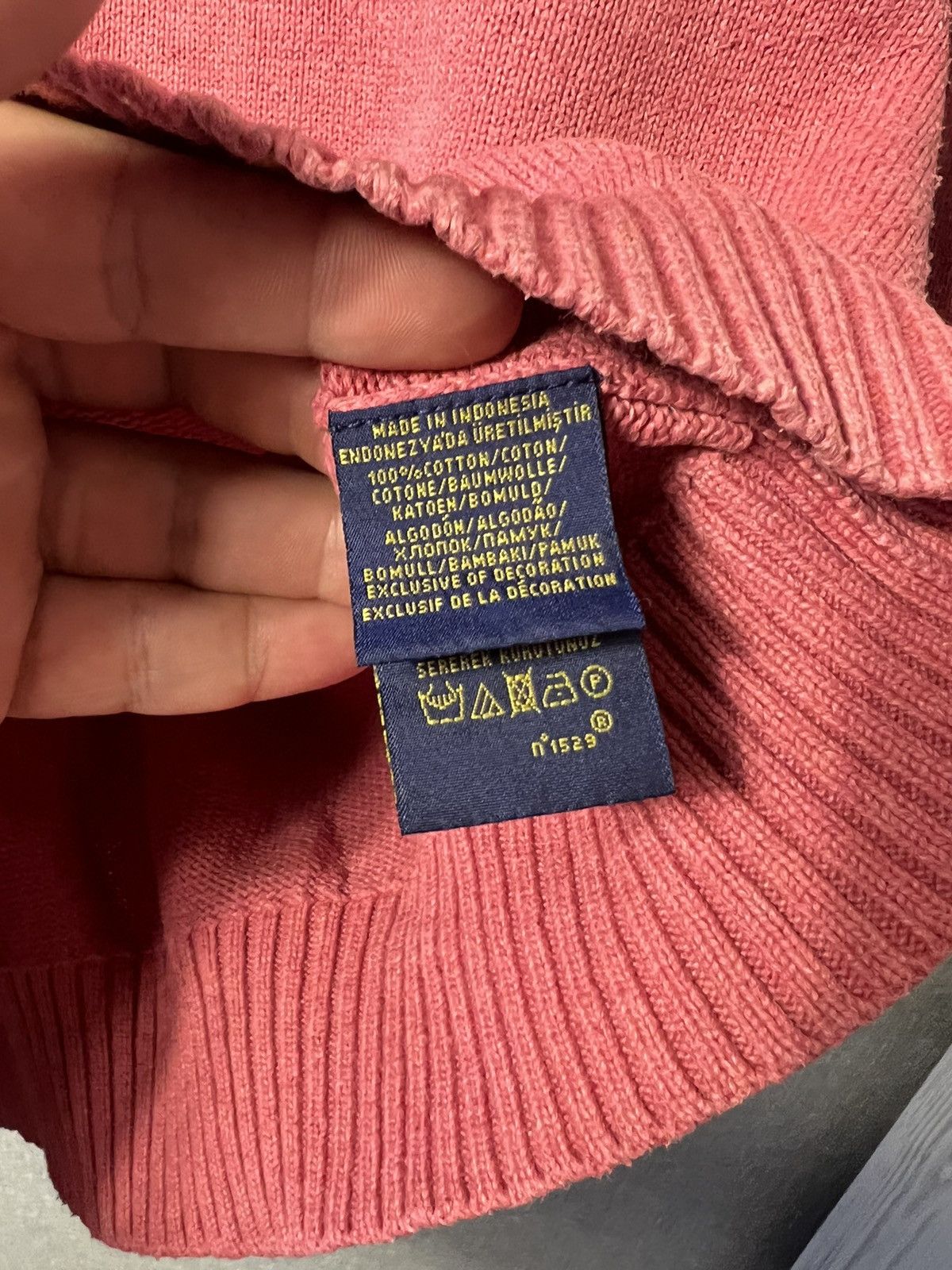 Polo Ralph Lauren × Vintage Polo Ralph Lauren Crewneck Knitted Pink Sweater Pony Size US XL / EU 56 / 4 - 7 Thumbnail
