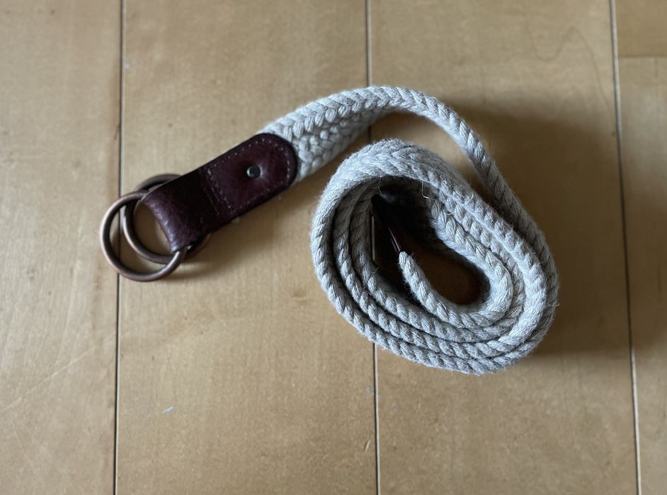 Caputo & Co. Rope and leather belt