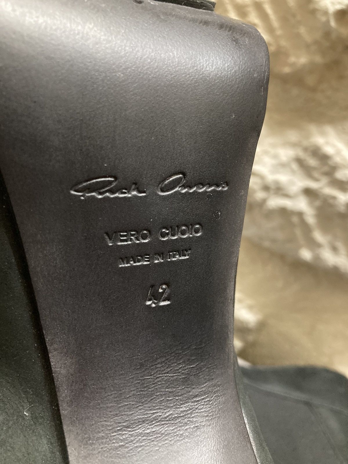 Rick Owens Black Kiss Grilled Platform Suede Heel Boots Size US 9 / EU 42 - 10 Thumbnail