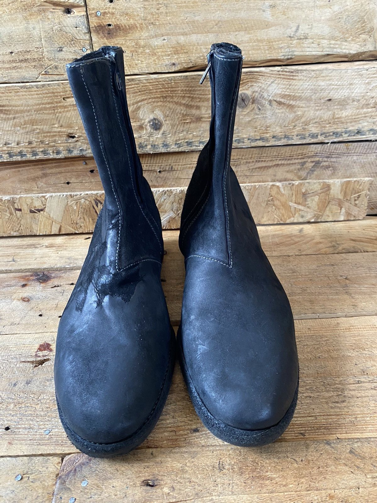 Franceschetti Franceschetti , hand made black leather boots uksz 8 Size US 9 / EU 42 - 2 Thumbnail