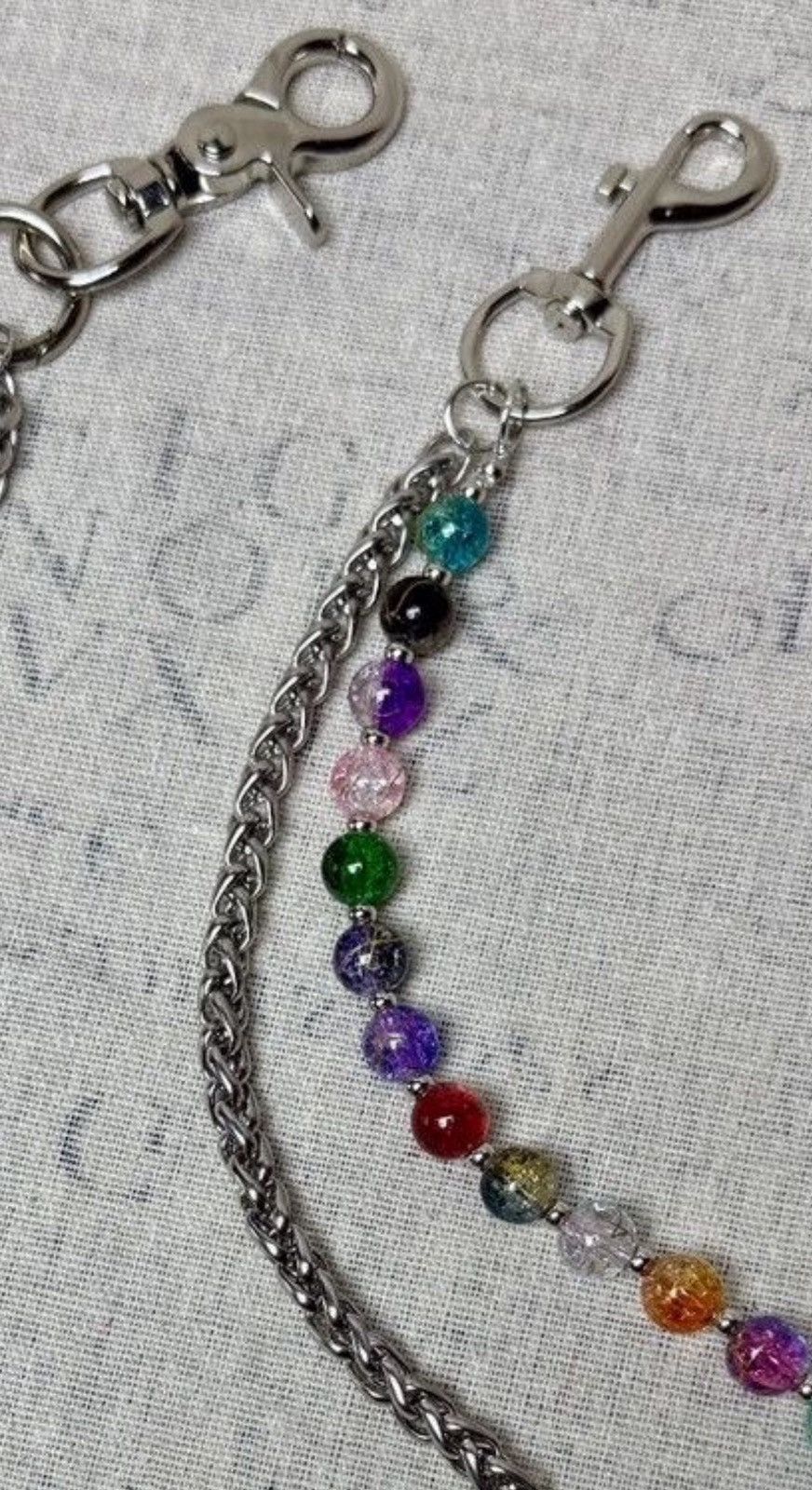 Jewelry Punk Multicolor Beads Style Pant Chain Size ONE SIZE - 2 Thumbnail