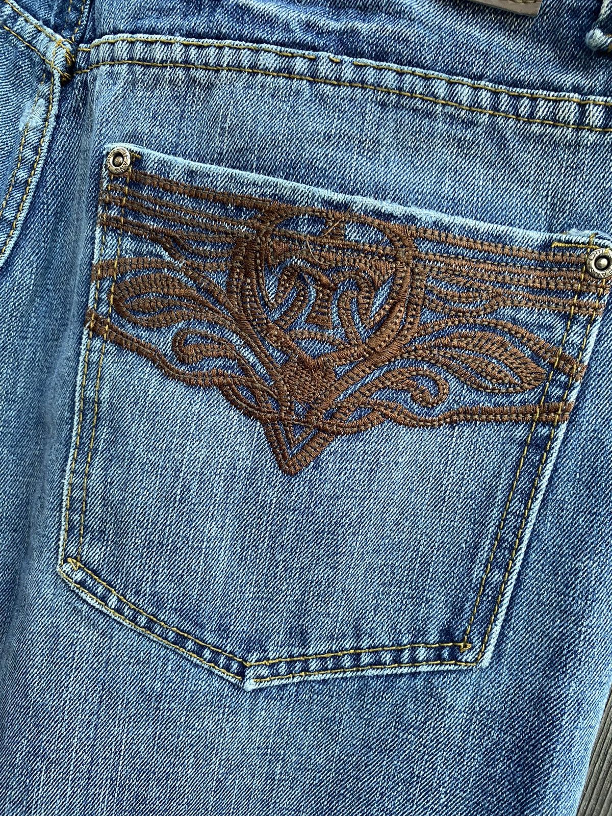 True Religion × Vintage Vintage Cruise & Jeans Embroided Baggy Blue Jeans Size US 34 / EU 50 - 7 Thumbnail