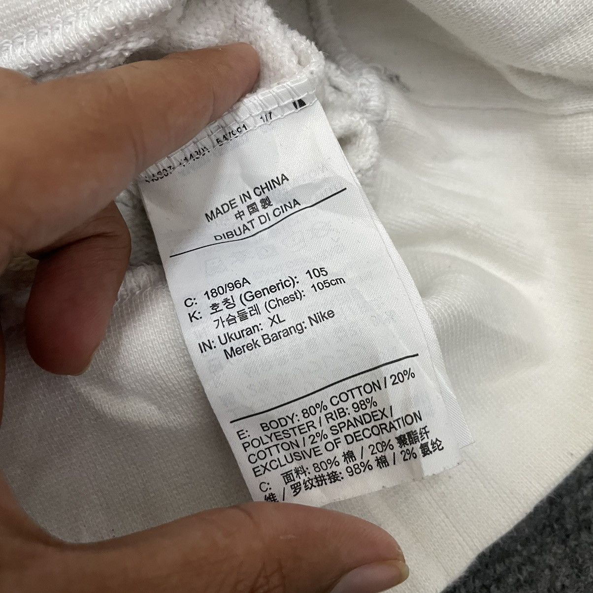 Nike × Vintage Y2K Nike Embroidered Centre Swoosh Side Tape Sweatshirt Size US L / EU 52-54 / 3 - 5 Thumbnail